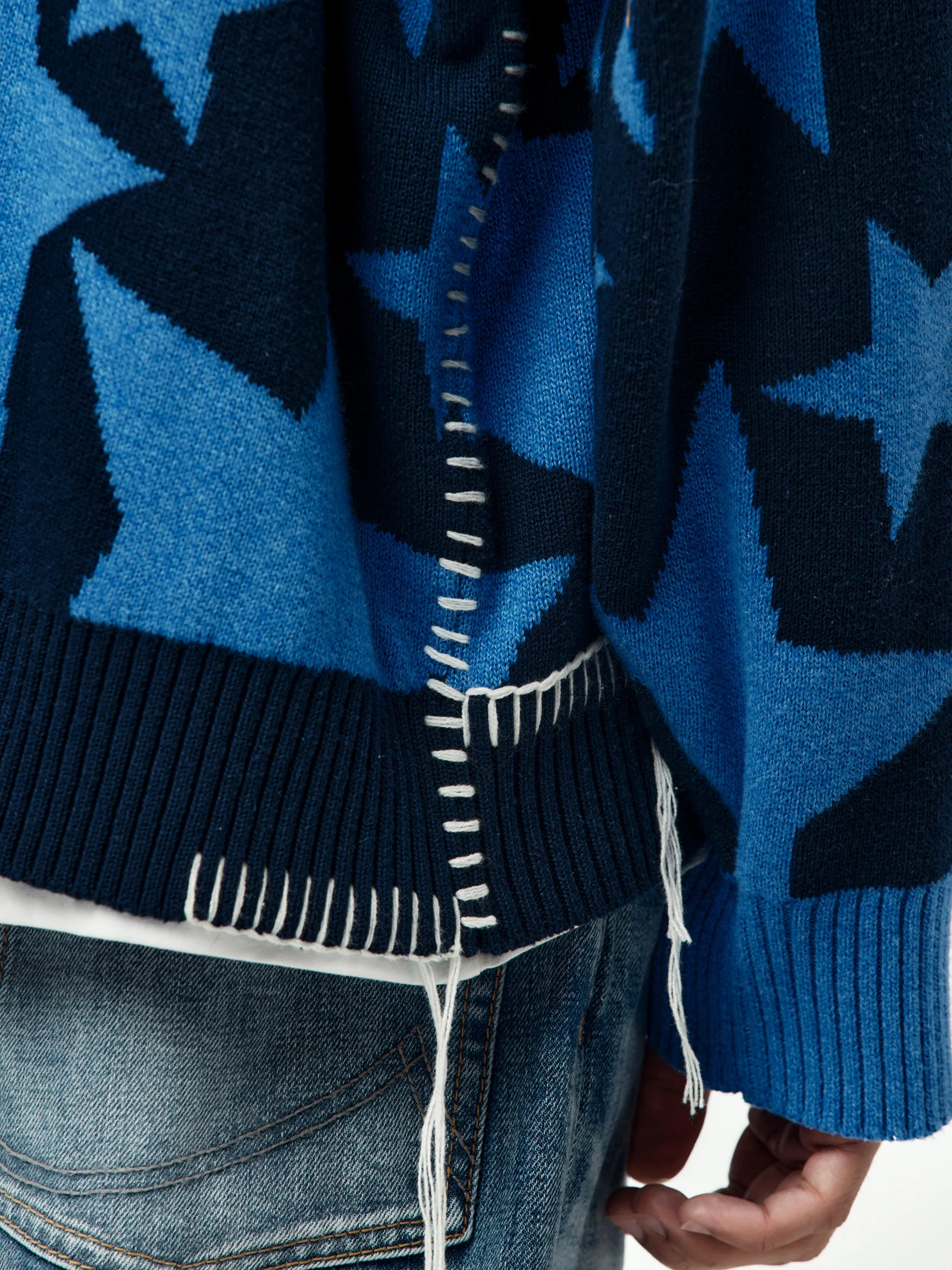 Carter L/S Sweater (Navy) - Image 6