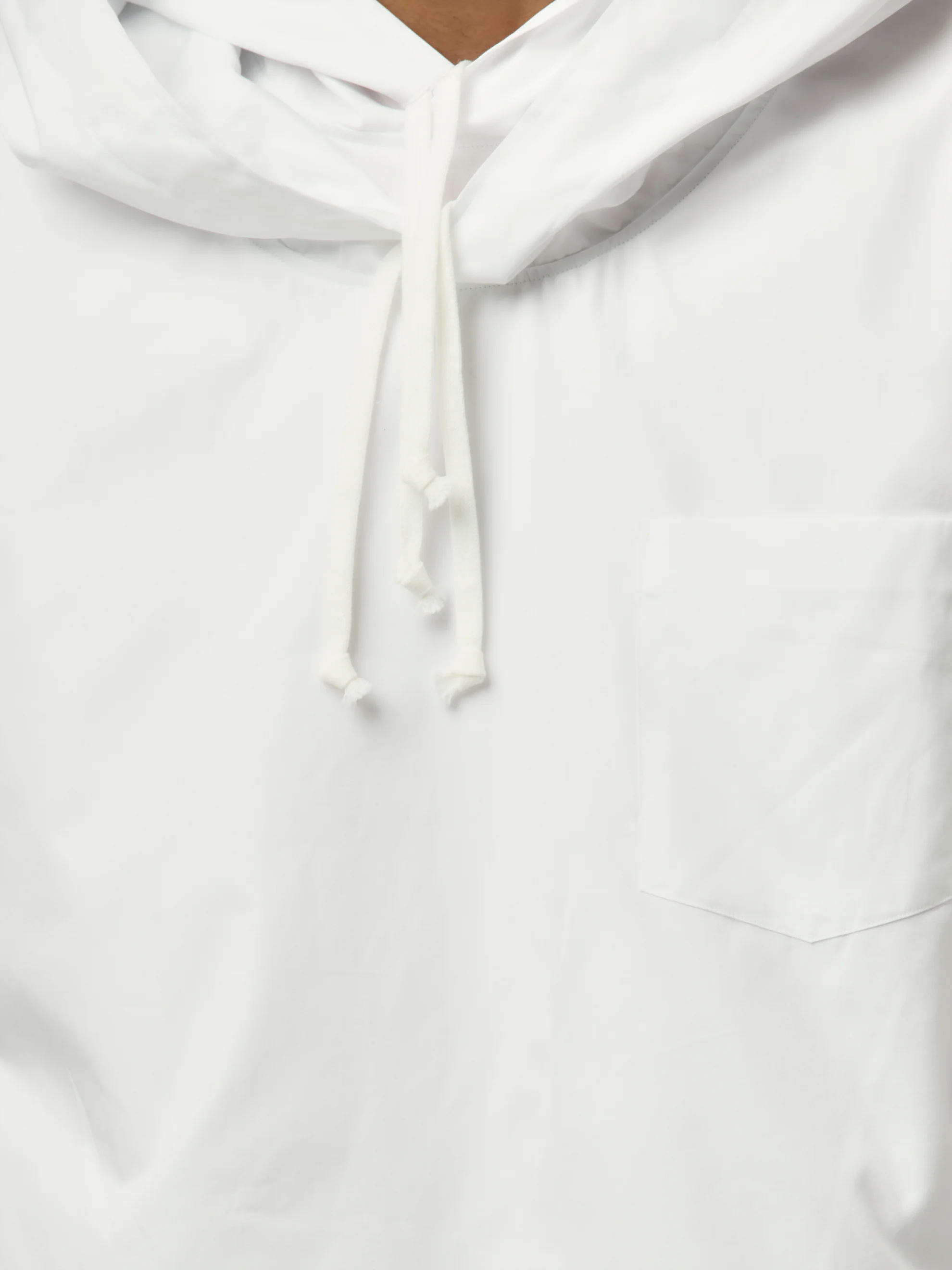 Double Hooded Shirt (White) - Image 6