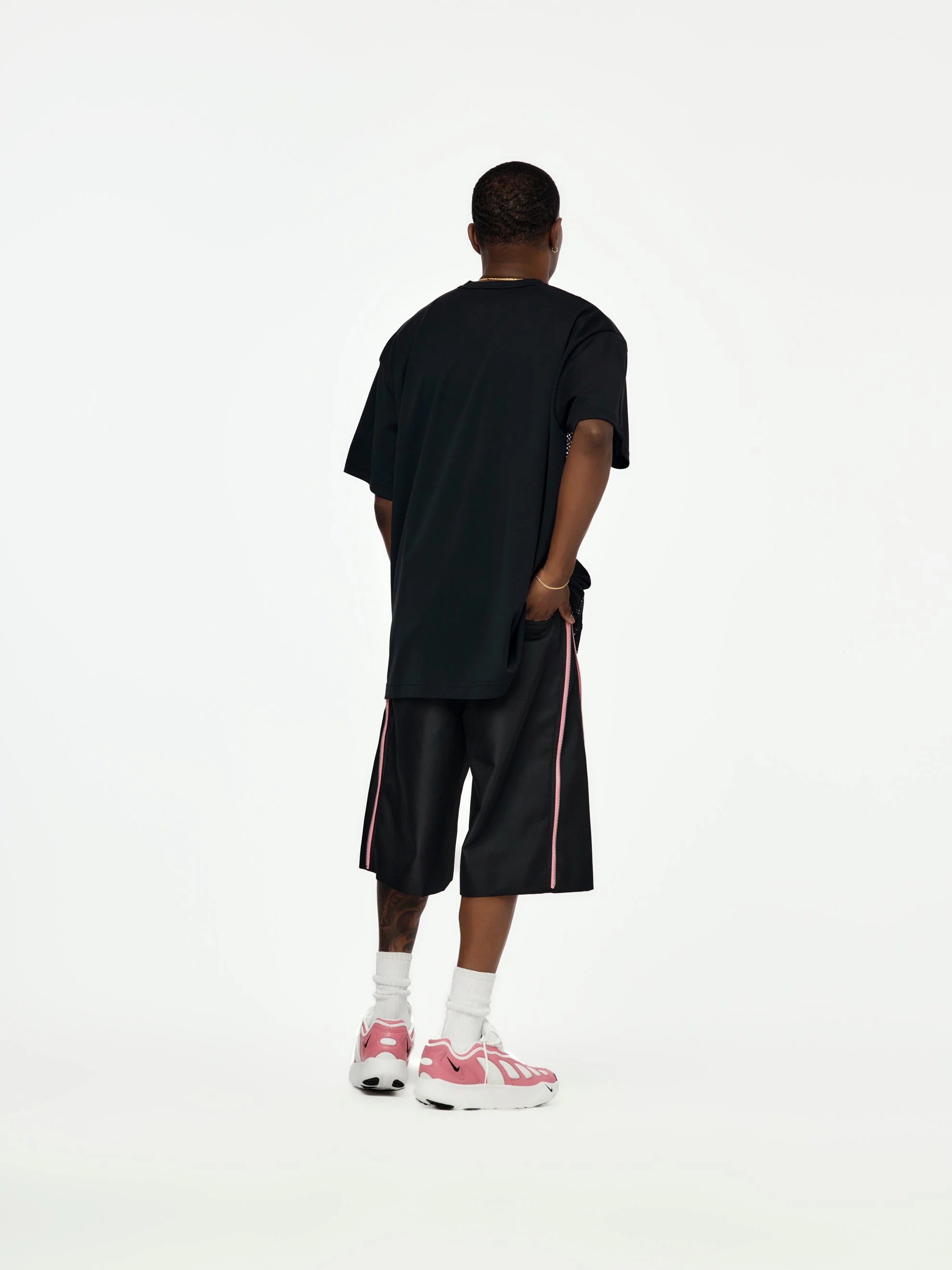 CDG HP Poly Trousers (Black) - Image 5