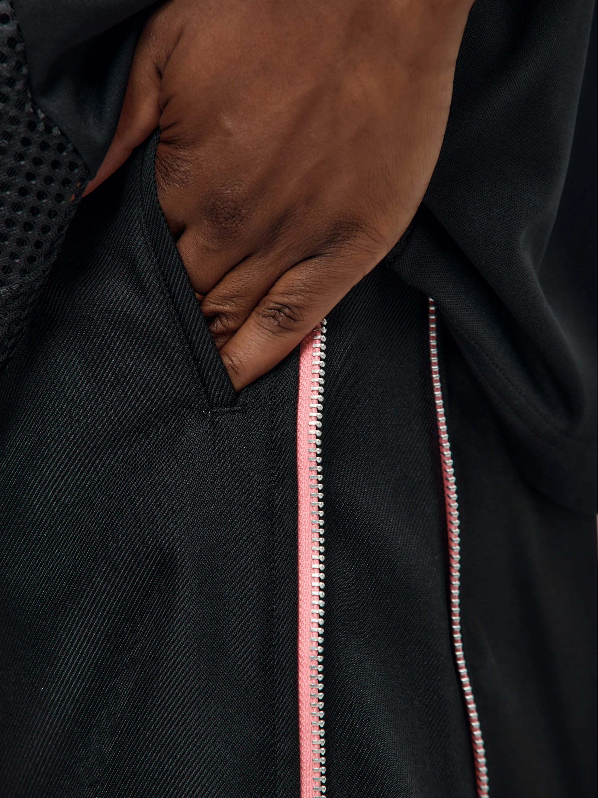 CDG HP Poly Trousers (Black) - Image 6