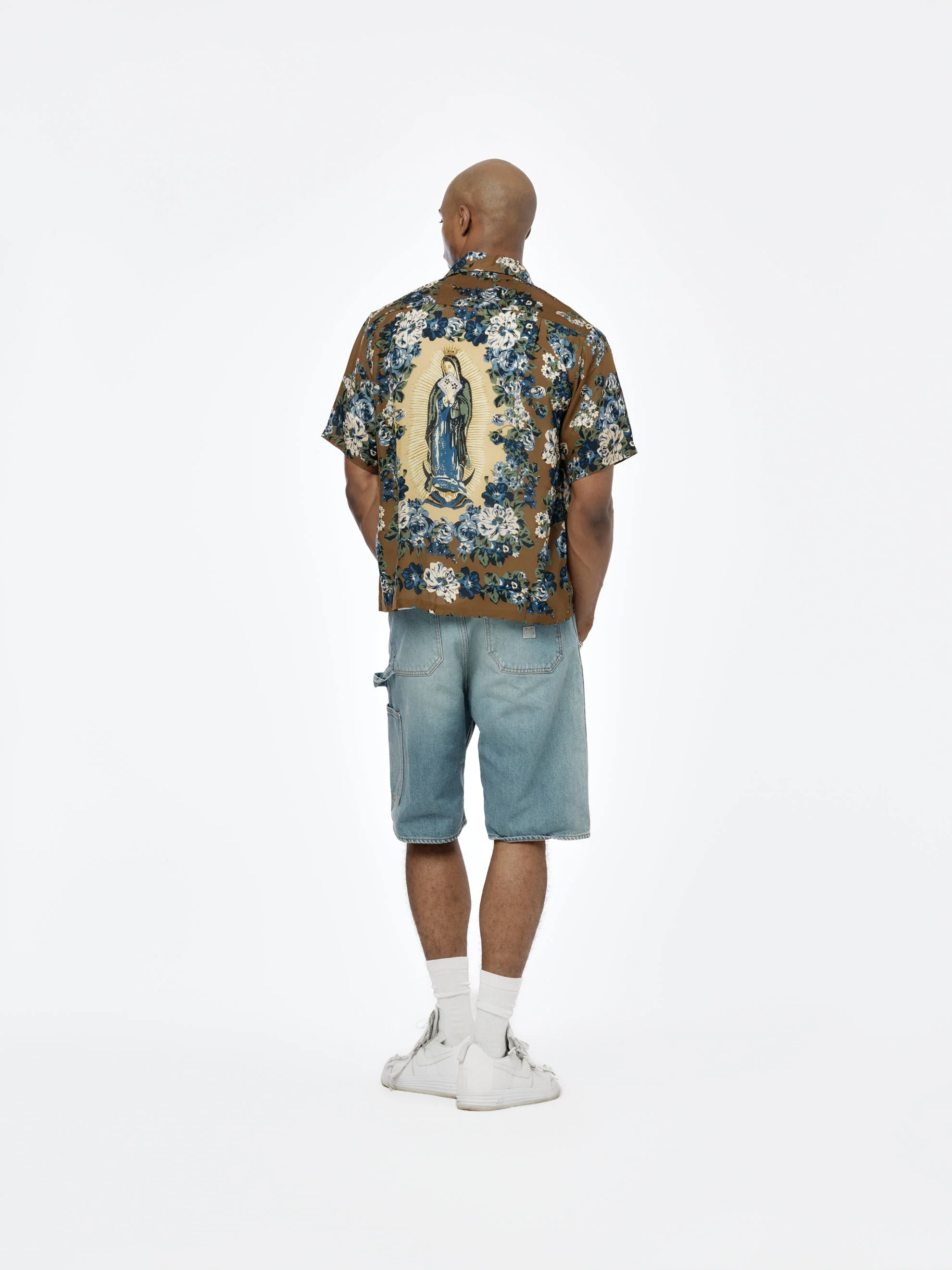 Champetre Maria Wrangle Aloha Shirt (Brown/Khaki) - Image 5