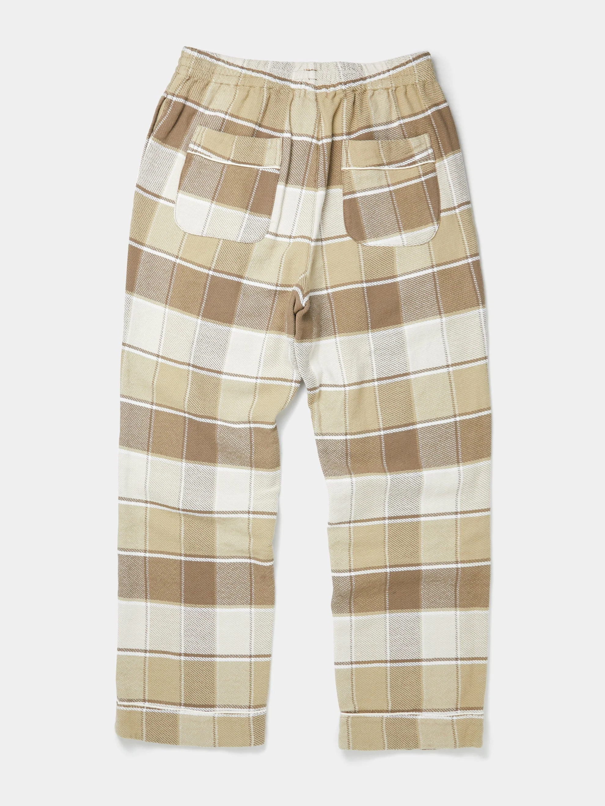 Checkered Pajama Pants (Beige) - Image 5