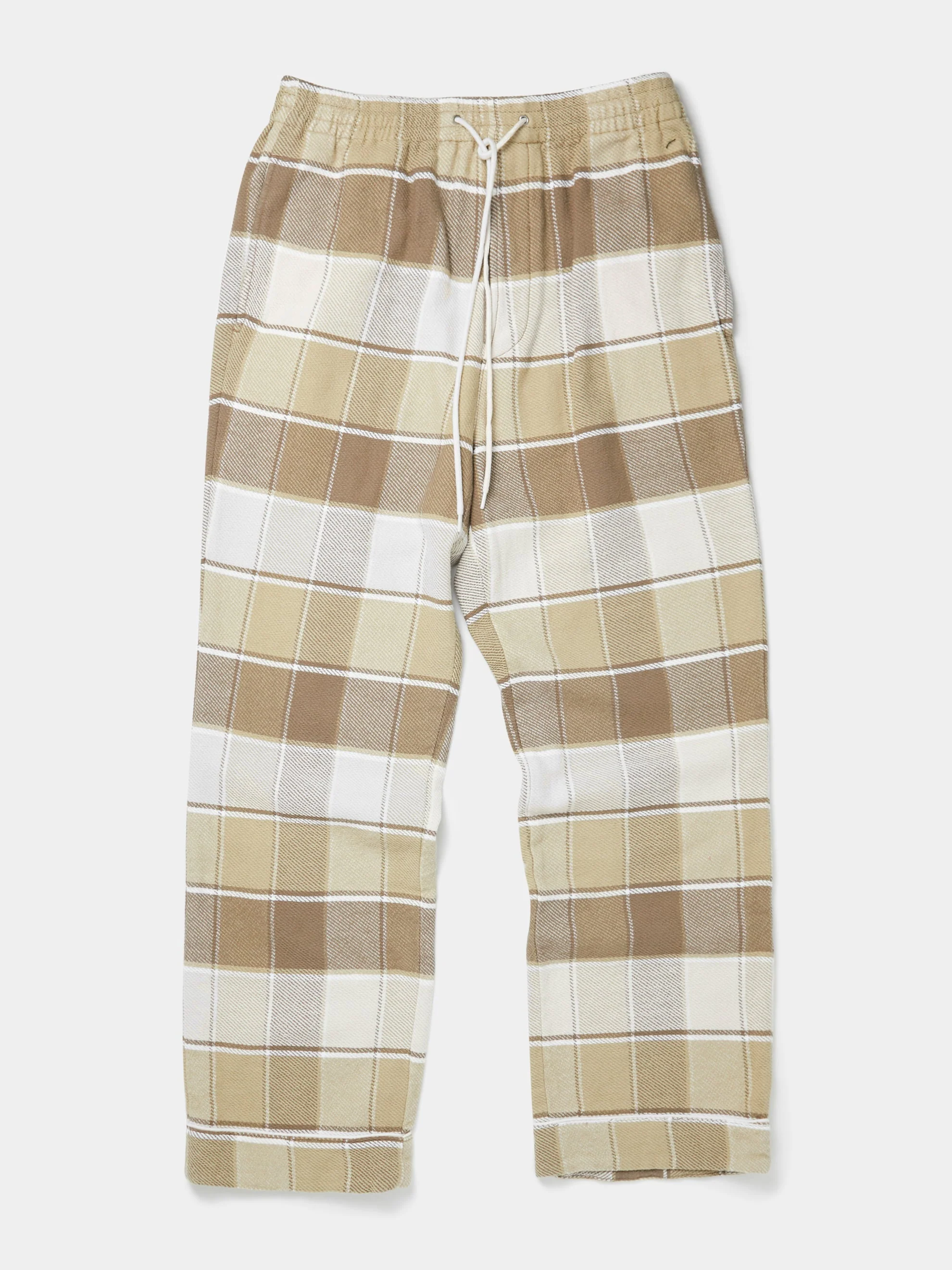 Checkered Pajama Pants (Beige) - Image 6