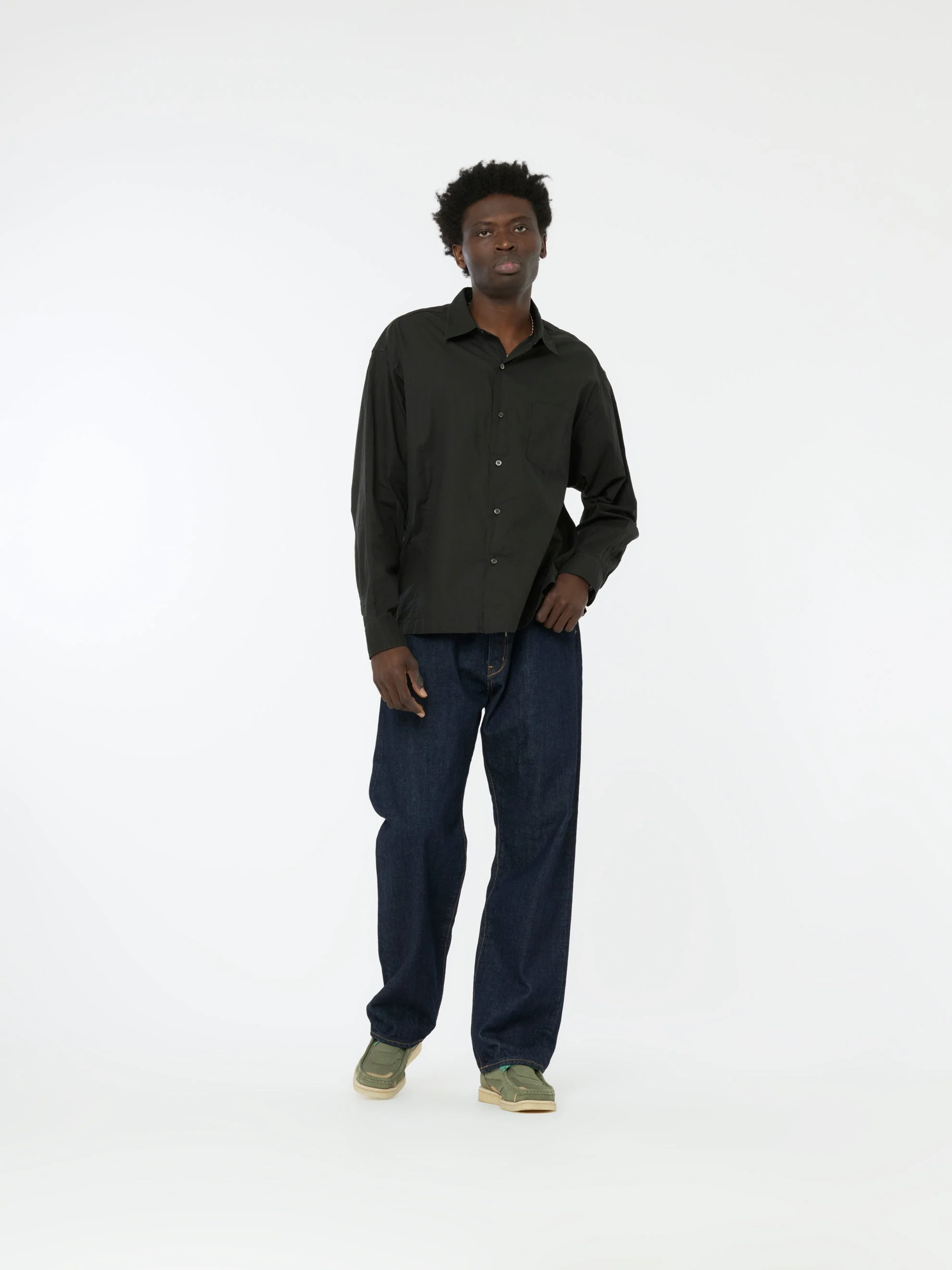 Collar BD Shirt (Black) - Image 6