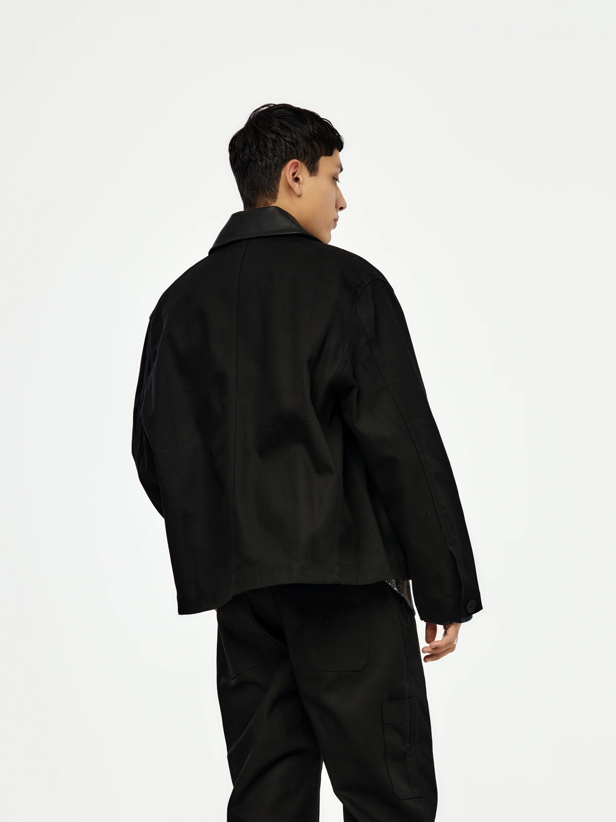 DOVER LEATHER COLLAR BARN JACKET - Image 3
