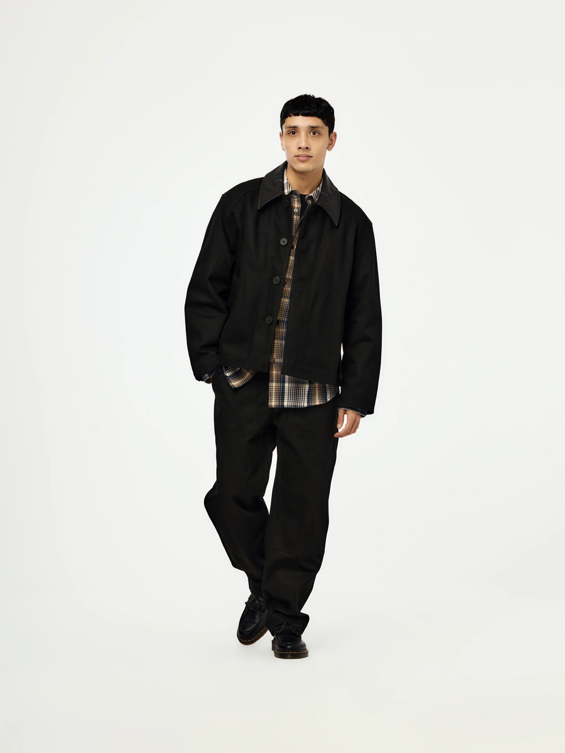 DOVER LEATHER COLLAR BARN JACKET - Image 4