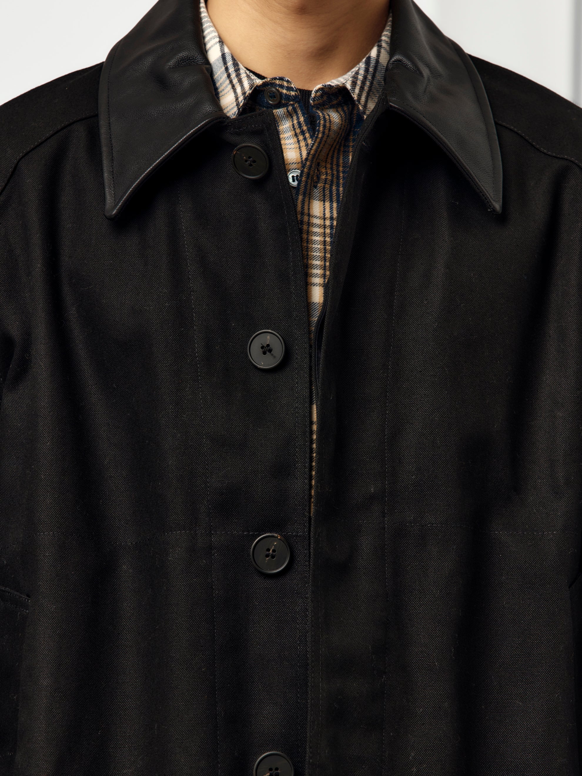 DOVER LEATHER COLLAR BARN JACKET - Image 6