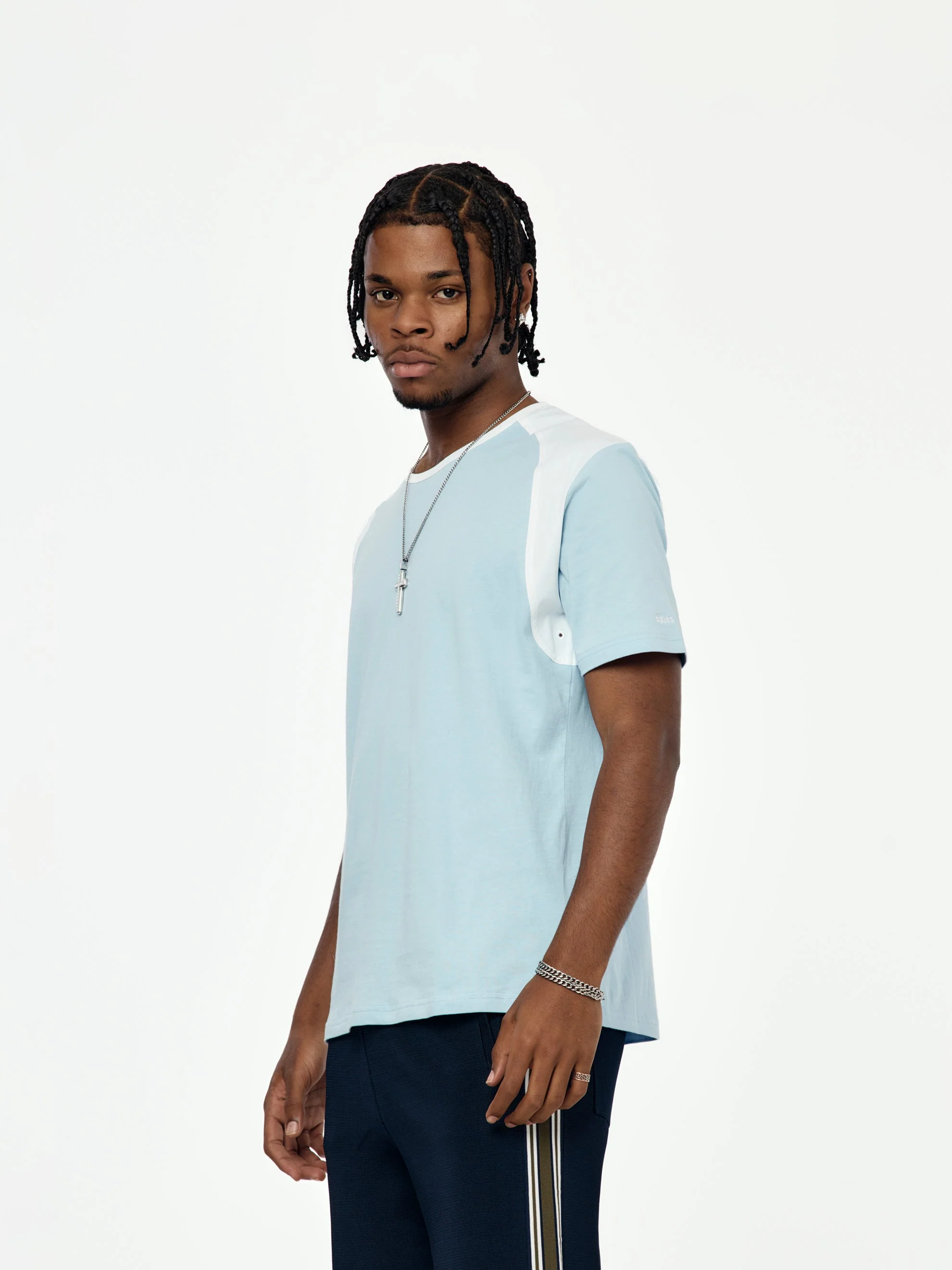 Dub T-Shirt (White/ Light Blue) - Image 2