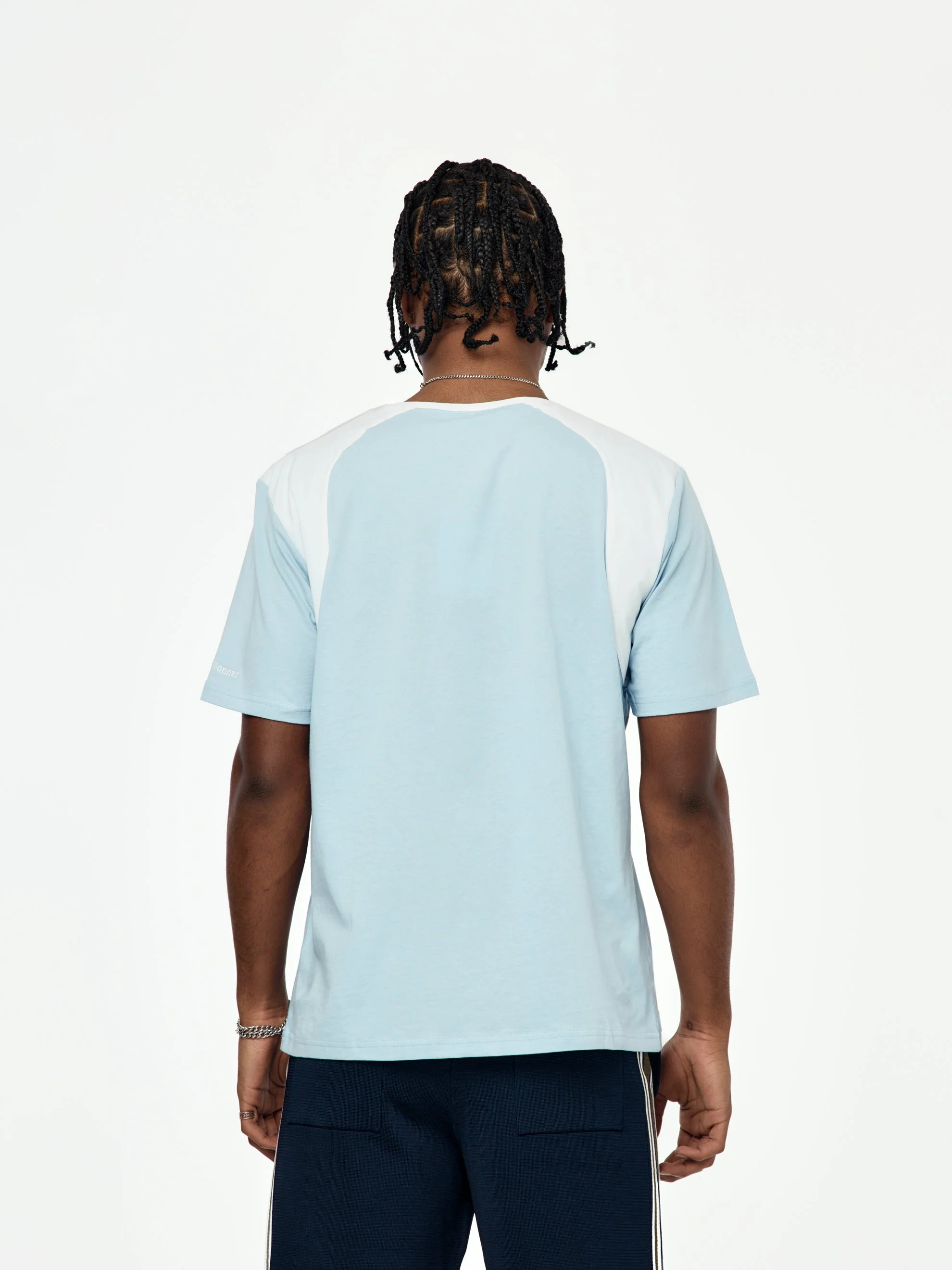 Dub T-Shirt (White/ Light Blue) - Image 3