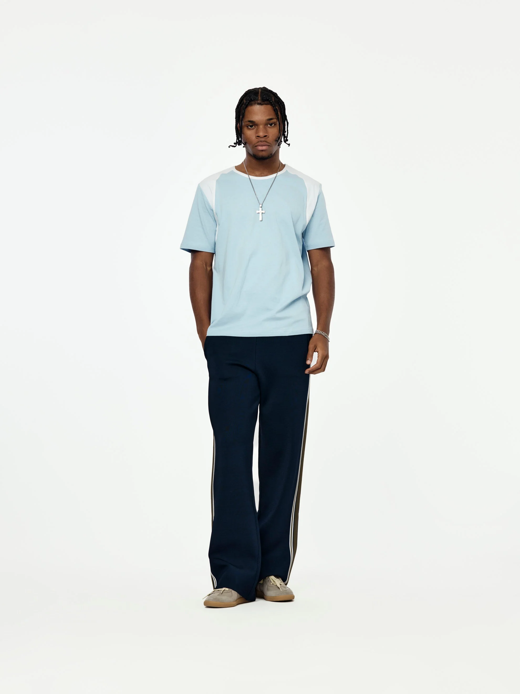 Dub T-Shirt (White/ Light Blue) - Image 4