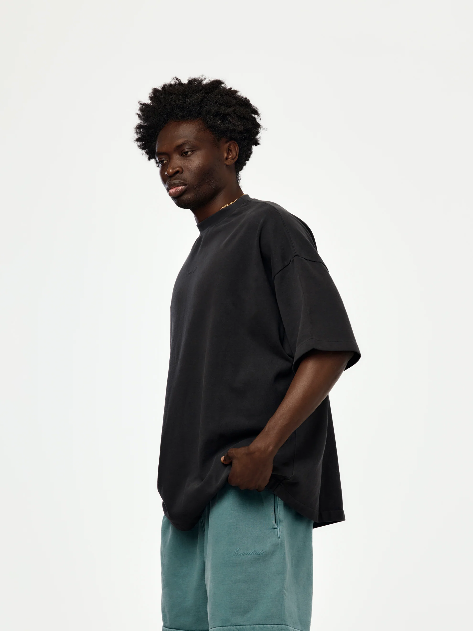 SIGNATURE 90'S SHORT SLEEVE TEE (FADED BLACK) - Image 2