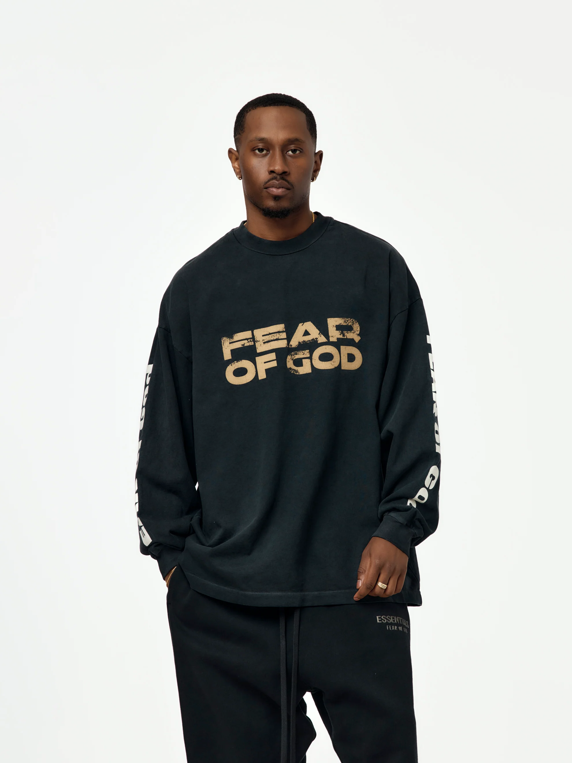 RELAXED  "FEAR OF GOD" LS TEE