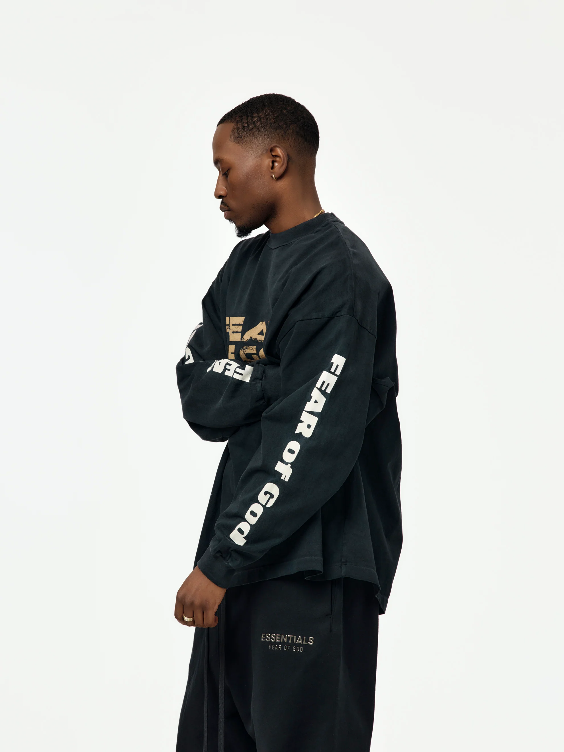 RELAXED  "FEAR OF GOD" LS TEE - Image 2