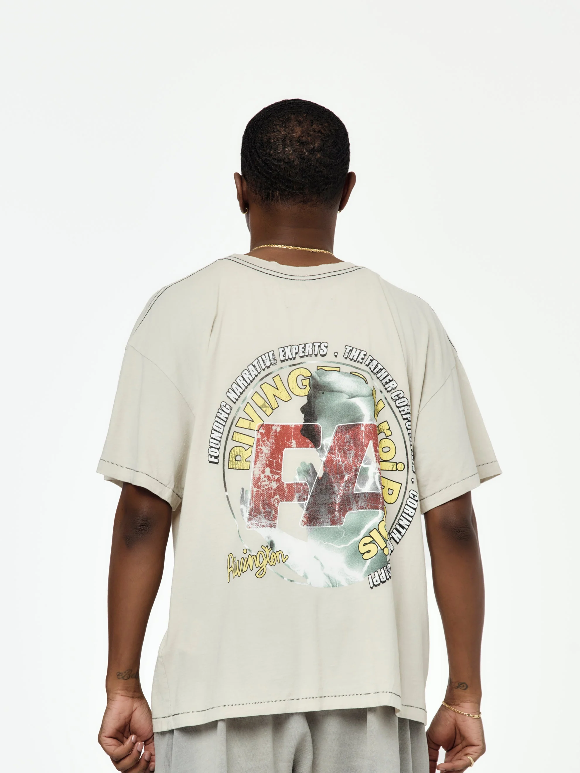 Founding Narrative Tee (Grey) - Image 3