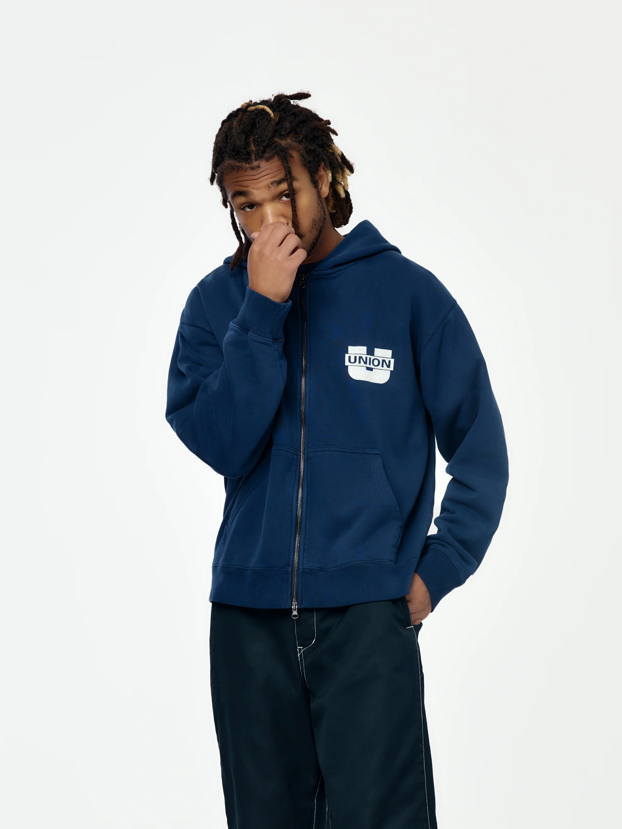 Freight Zip Hood (Vintage Navy) - Image 3