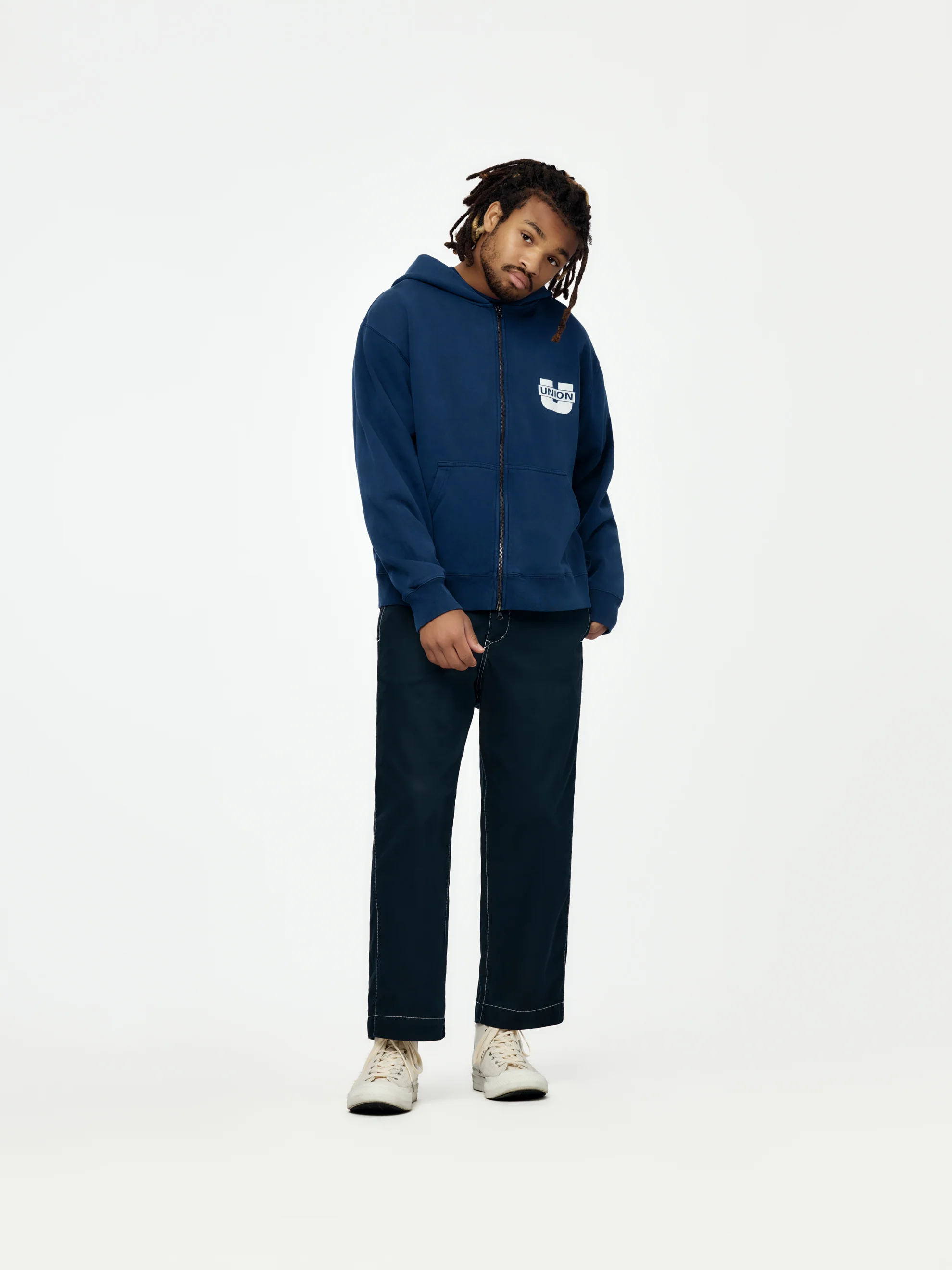 Freight Zip Hood (Vintage Navy) - Image 5