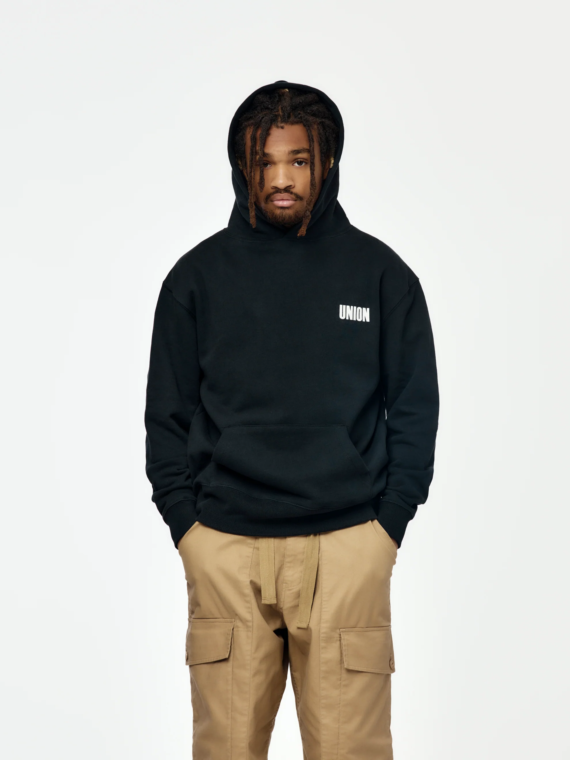 Frontin Hoodie (True Black) - Image 3