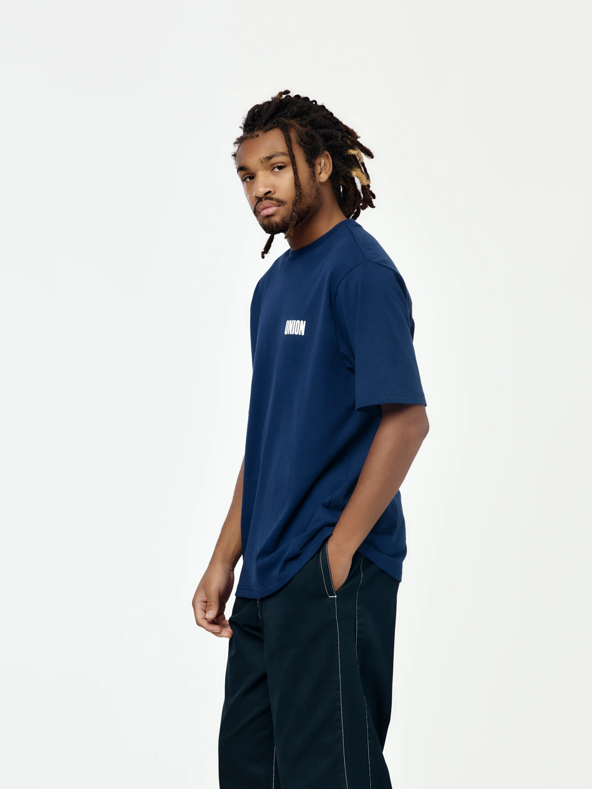 Frontin Tee (Navy - Image 2