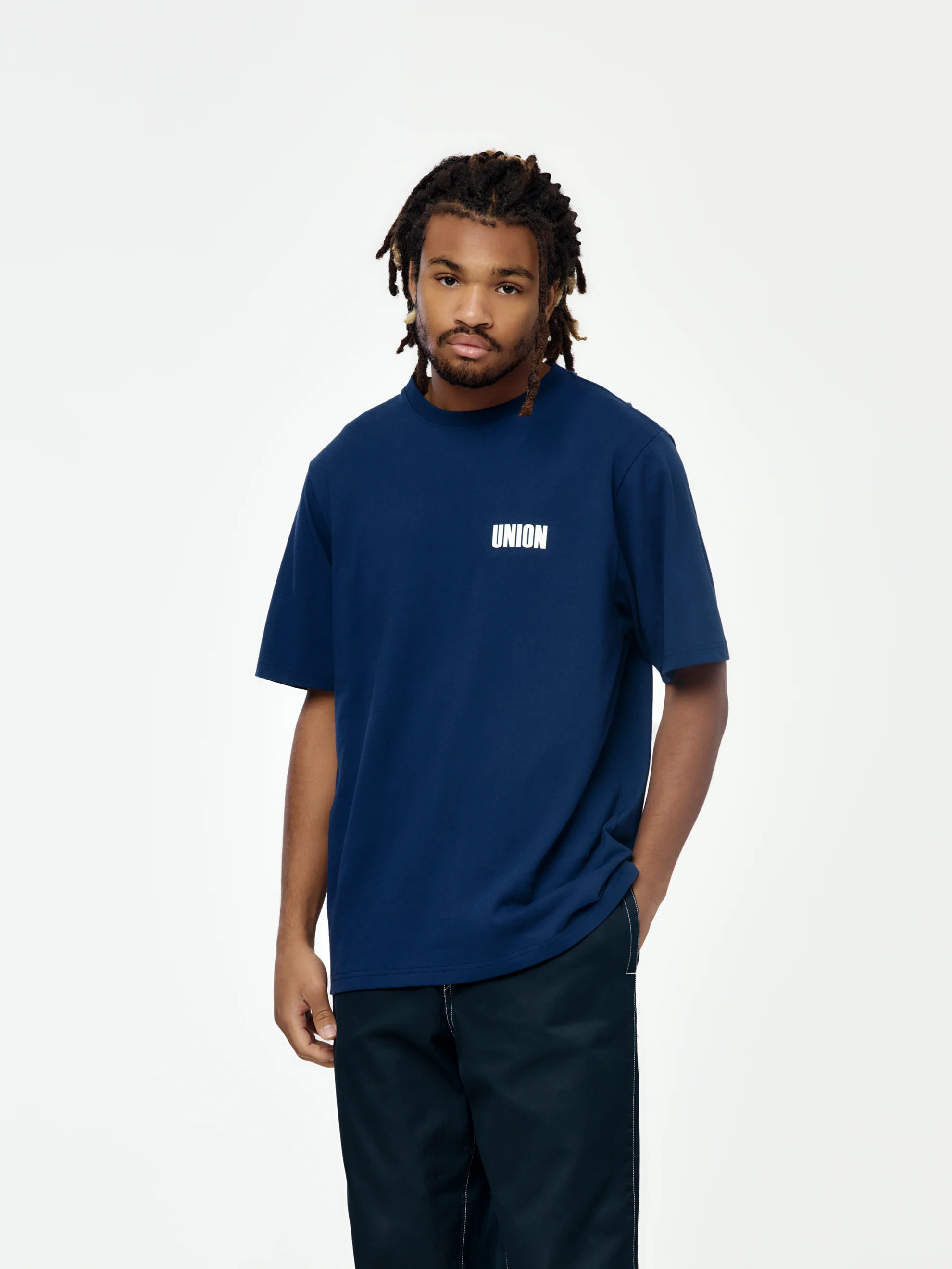 Frontin Tee (Navy - Image 3