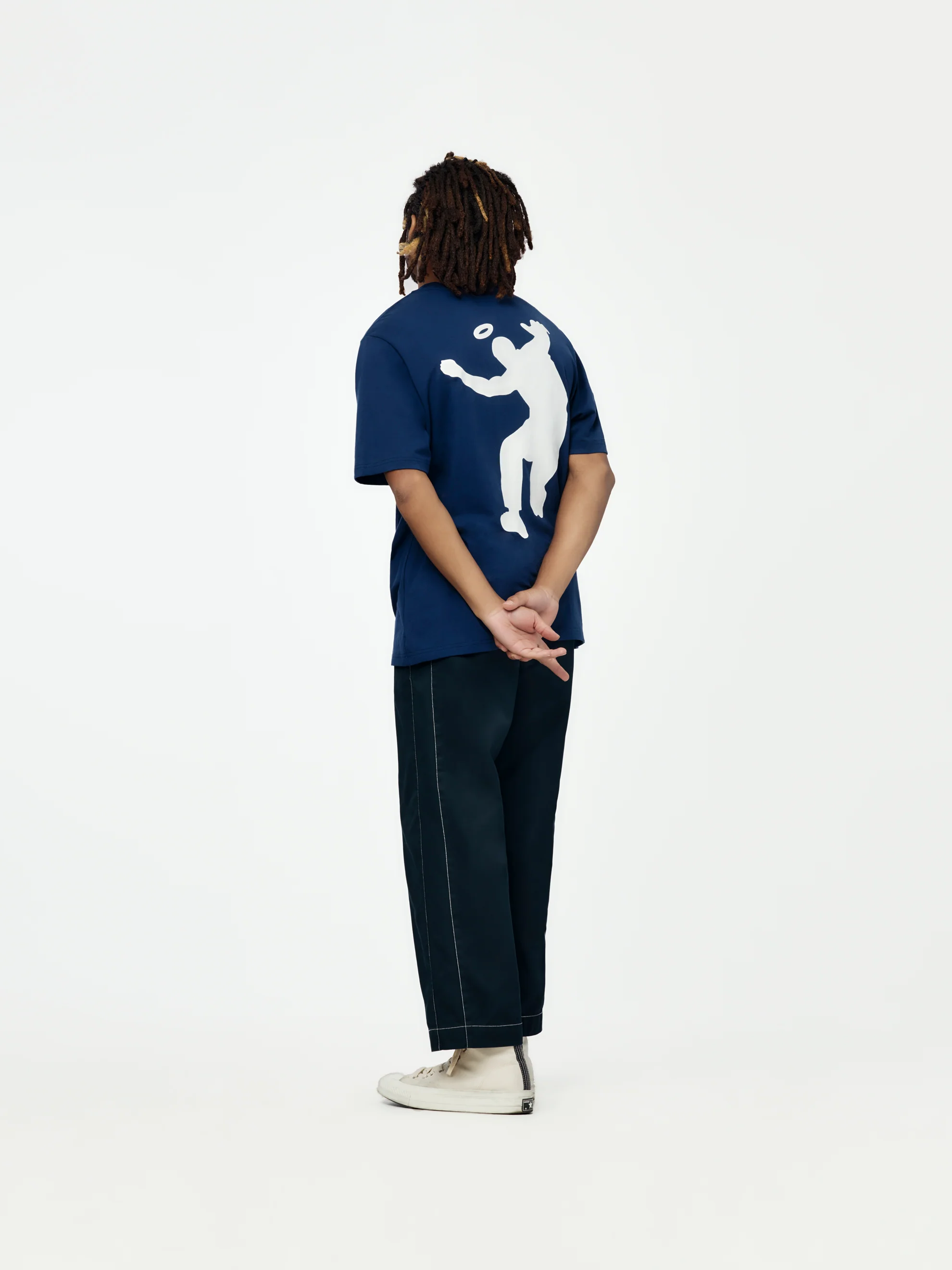 Frontin Tee (Navy - Image 4