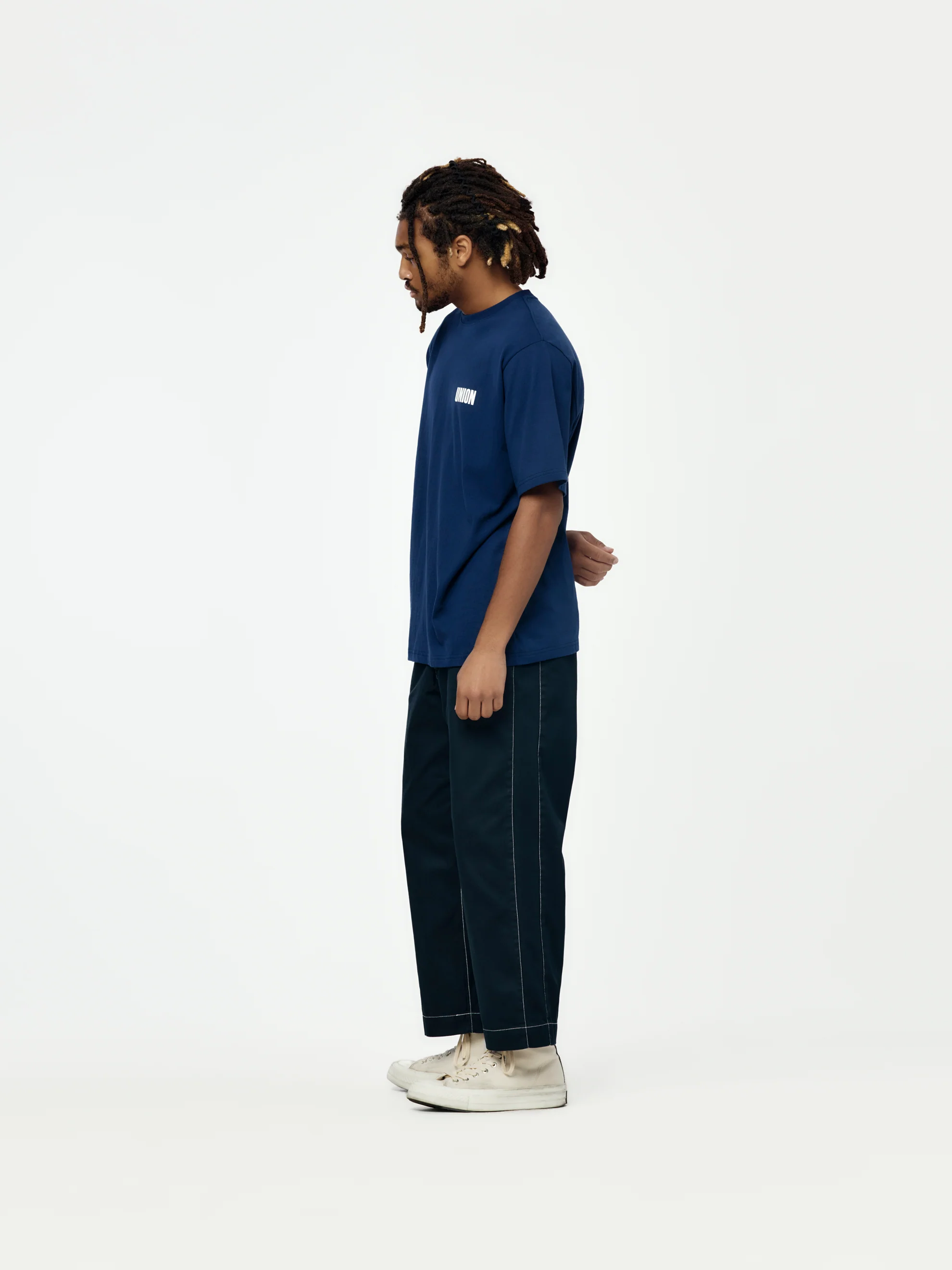 Frontin Tee (Navy - Image 5