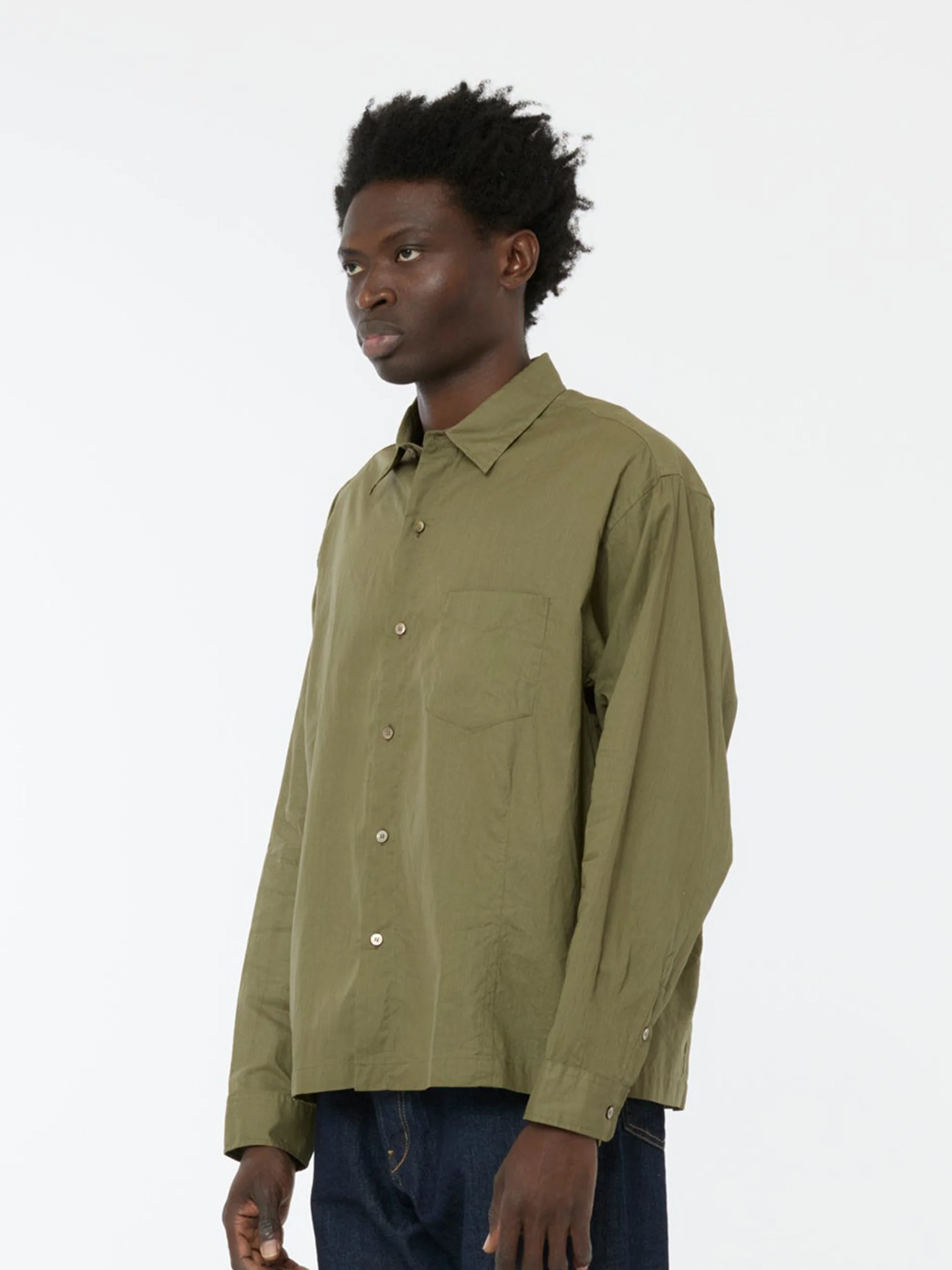 Collar BD Shirt (Olive) - Image 2