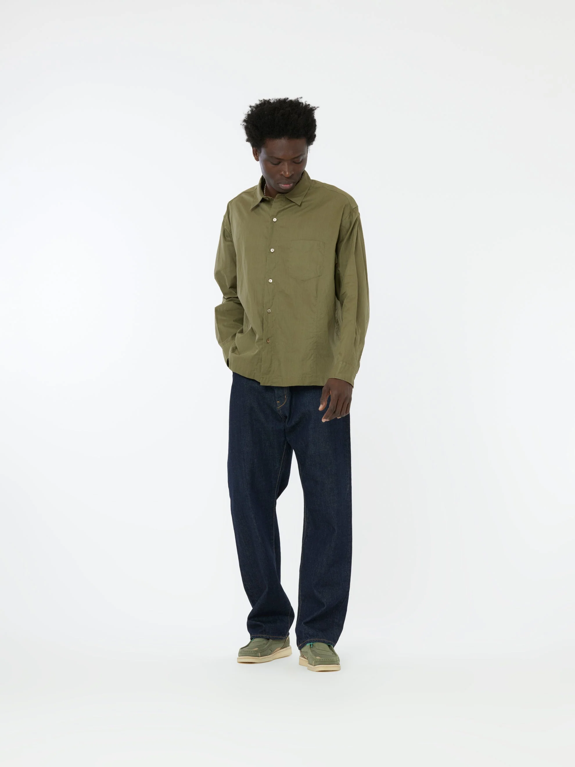 Collar BD Shirt (Olive) - Image 4