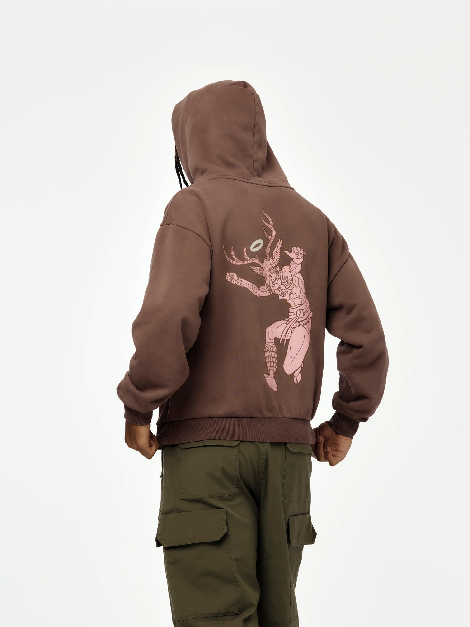 Union x HEADQUARTER Guerrero Venado Hoodie (Clove) - Image 3