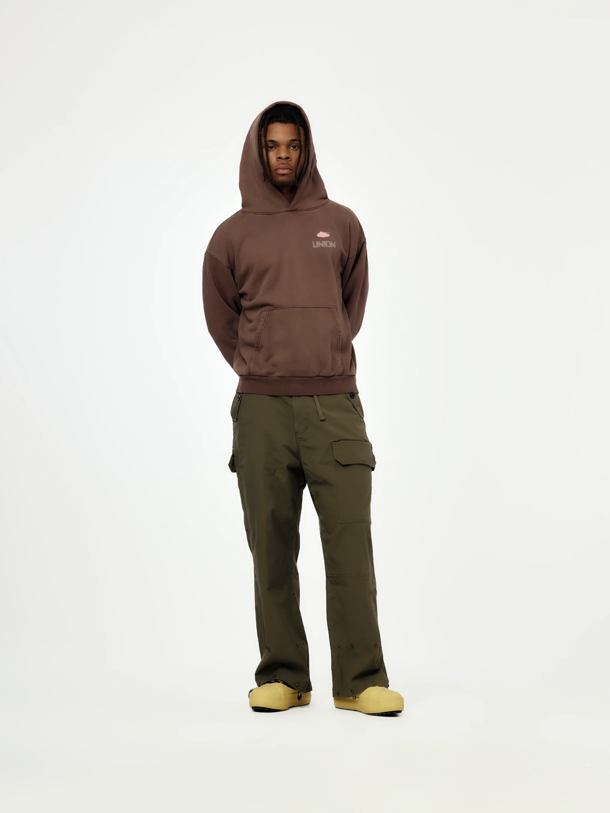 Union x HEADQUARTER Guerrero Venado Hoodie (Clove) - Image 6