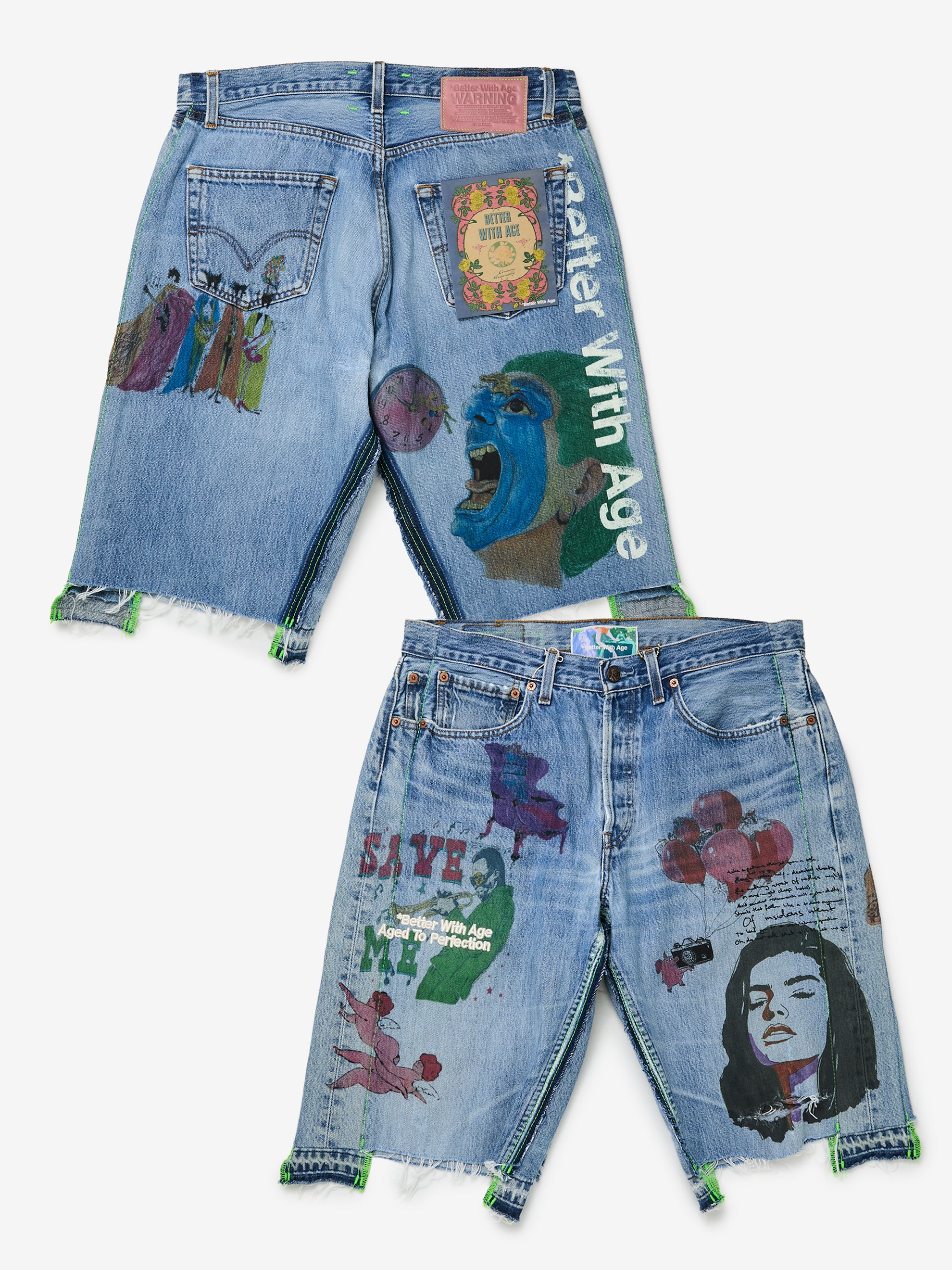 Harrison Triple-Wide Denim Short (Indigo/Assorted) - Image 9
