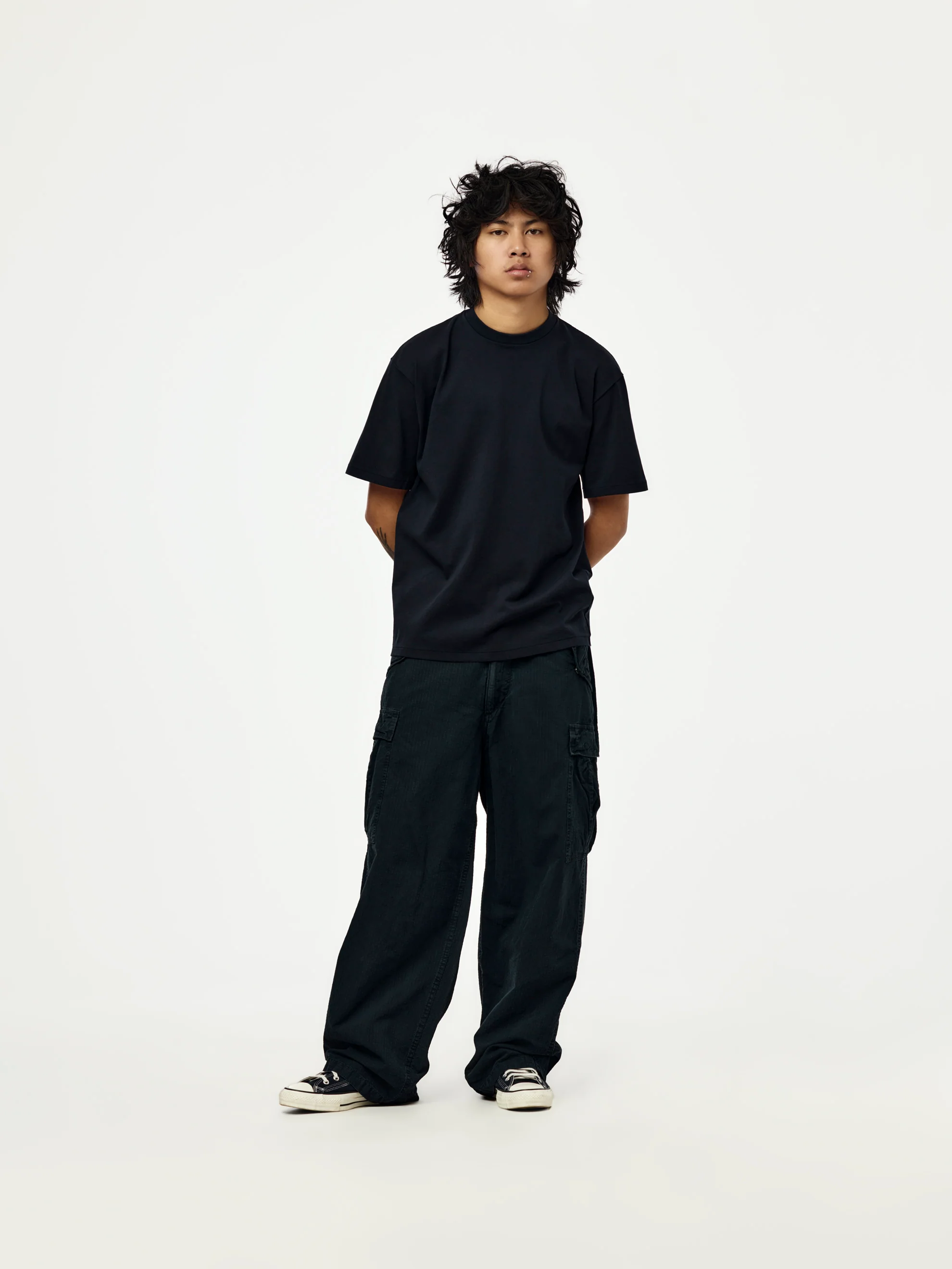 Heavy Weight T-Shirt (NAVY) (SIS) - Image 4
