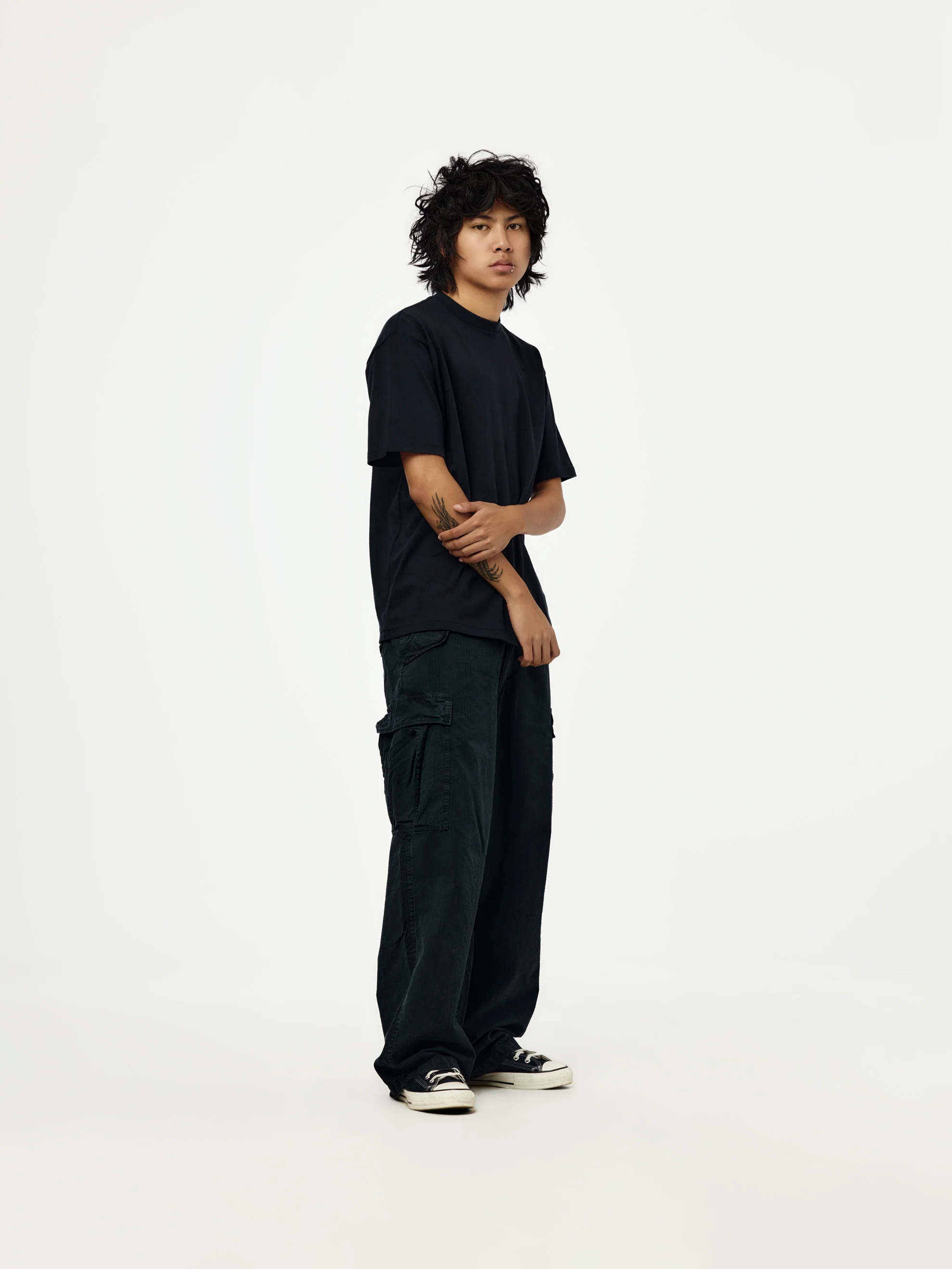 Heavy Weight T-Shirt (NAVY) (SIS) - Image 5