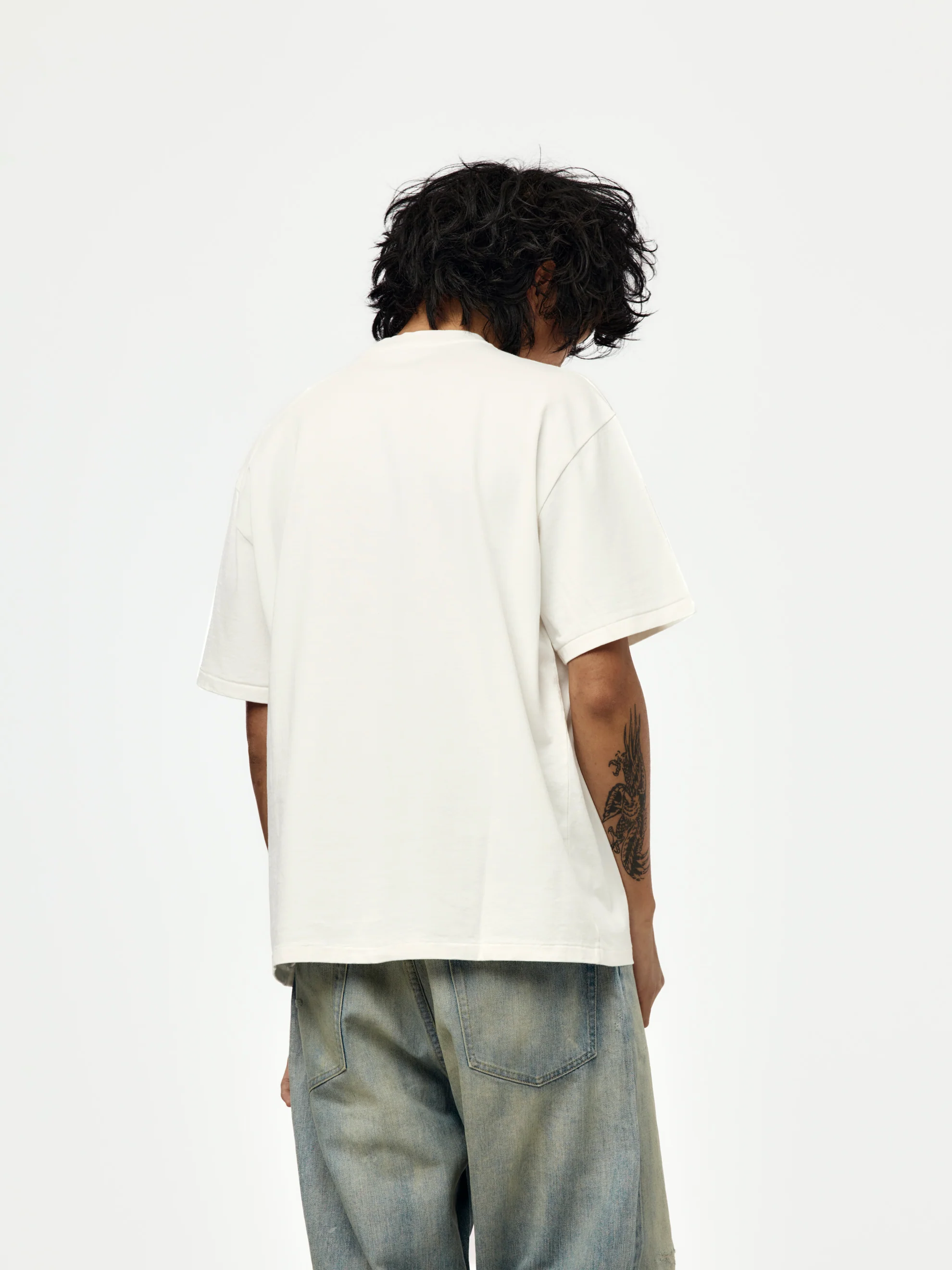 Heavy Weight T-Shirt (WHITE) (SIS) - Image 3
