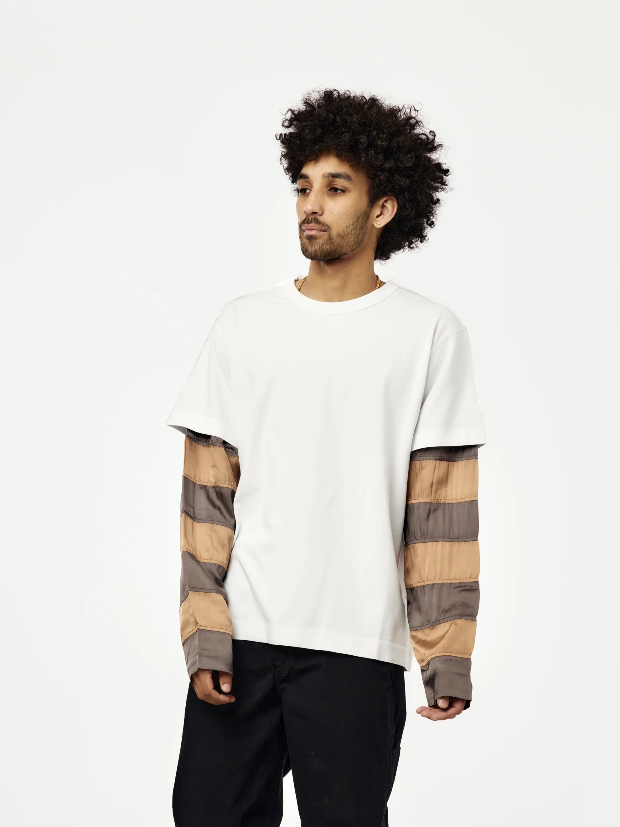 Heedar Contrast T-Shirt (White)
