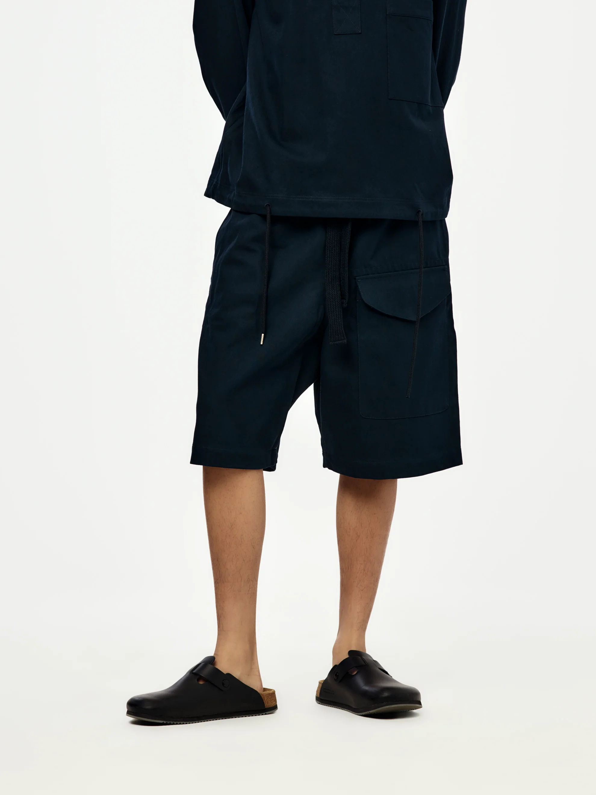 Ikaria Patch Pocket Drawstring Short (Indigo)