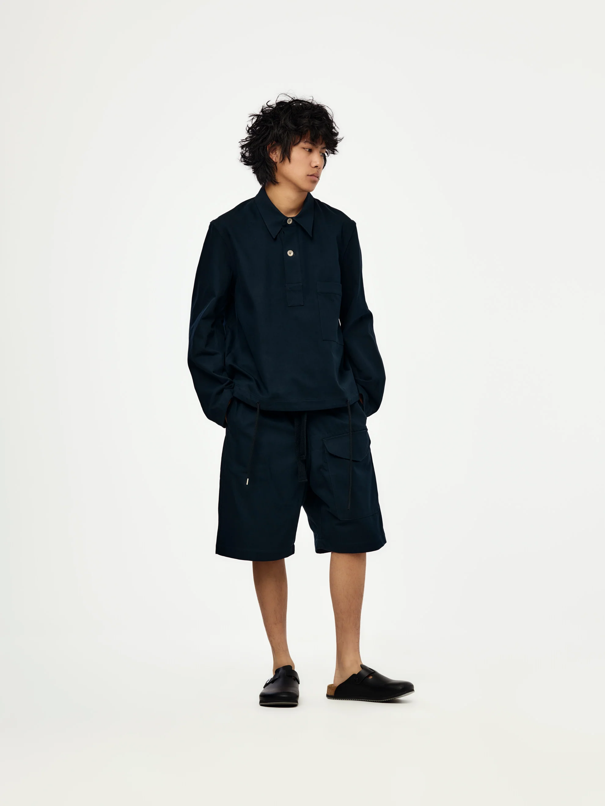 Ikaria Patch Pocket Drawstring Short (Indigo) - Image 4