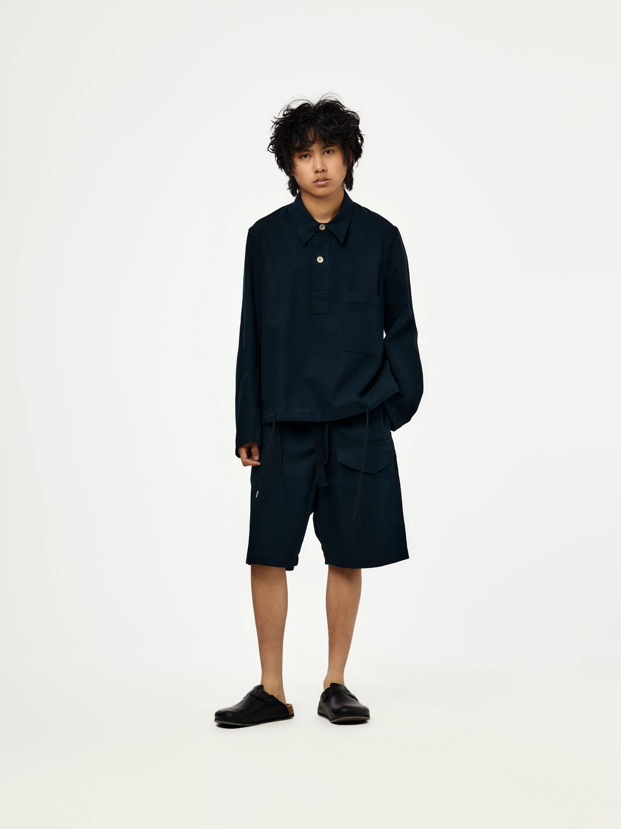 Ikaria Patch Pocket Drawstring Short (Indigo) - Image 5