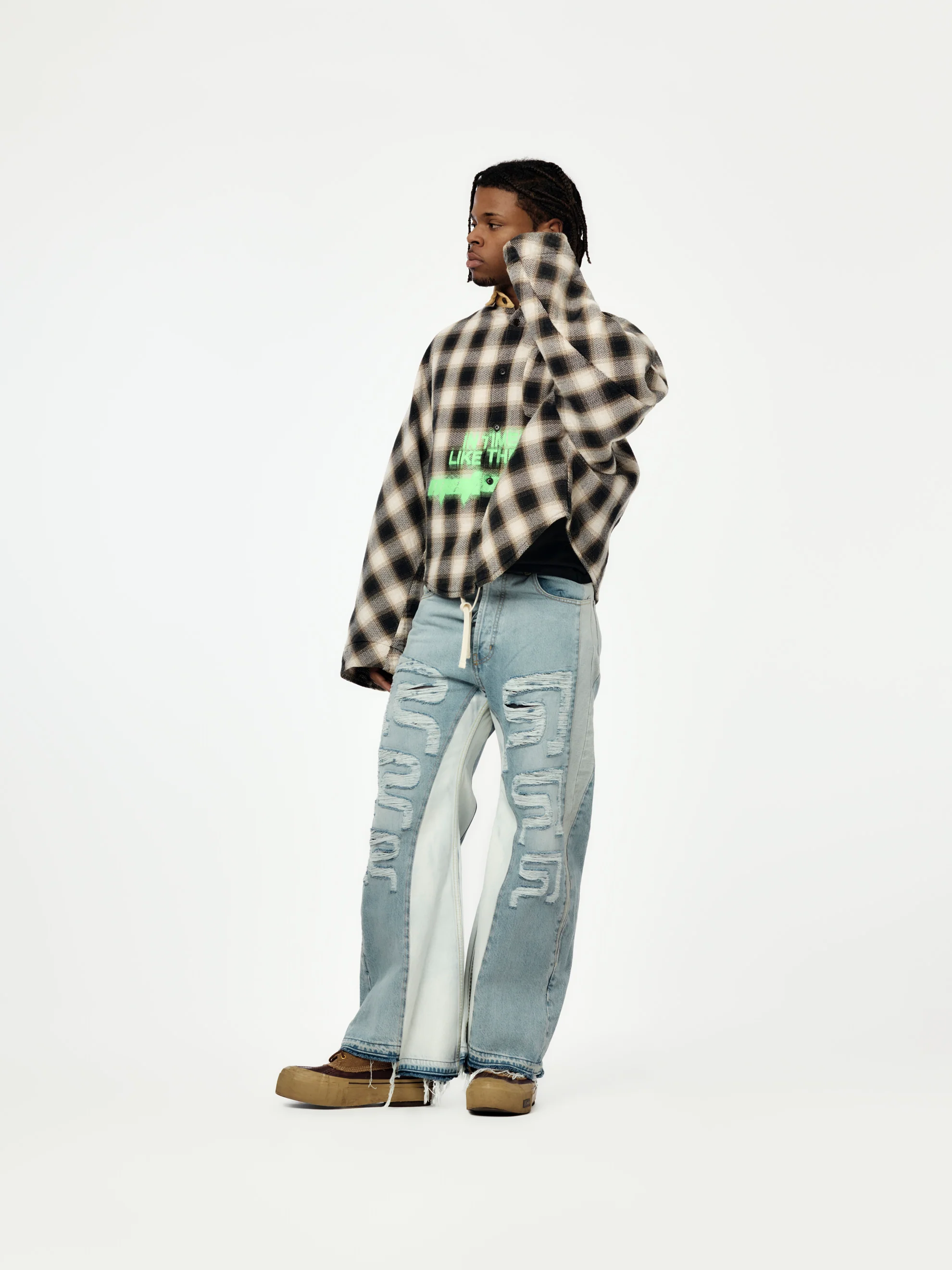 In Times Like These Abraxas (Black Plaid) - Image 4