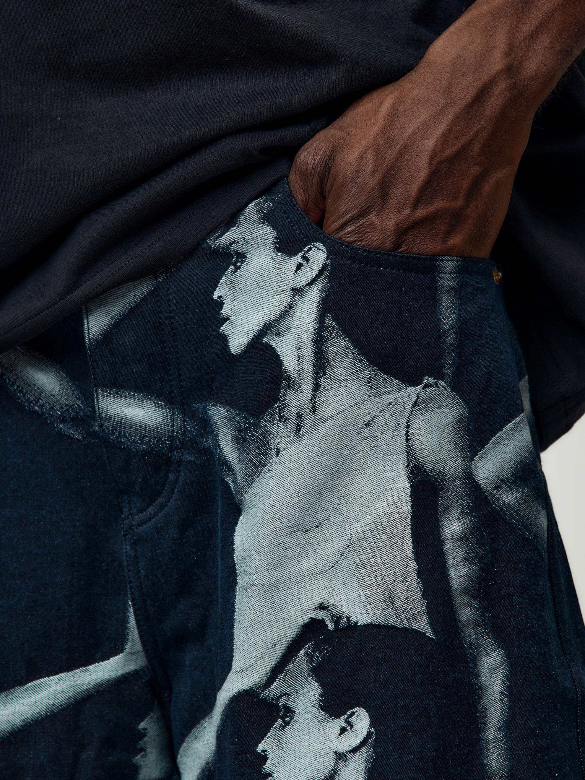 Jet Shorts (Jacquard Face Denim) - Image 6