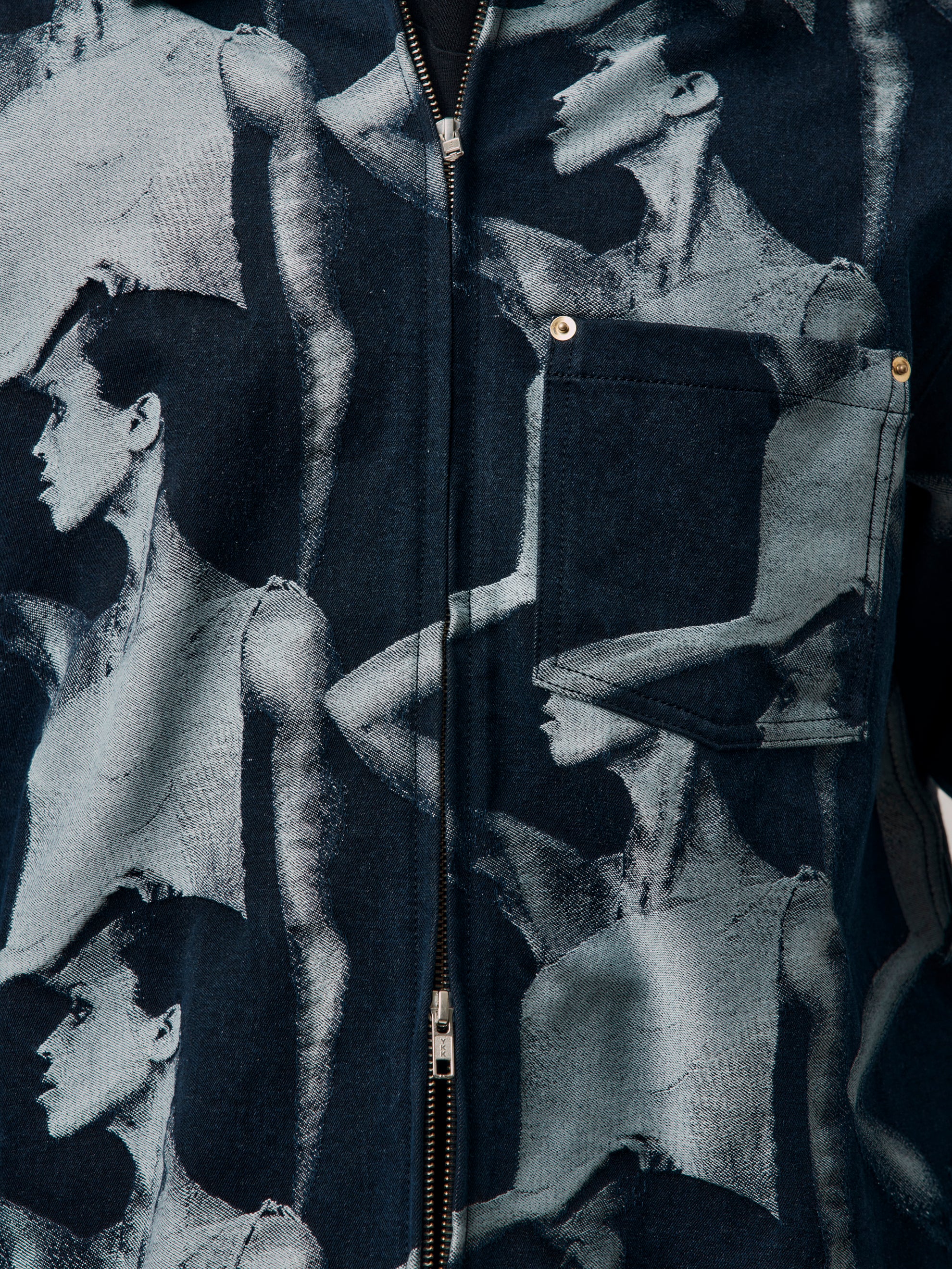 Jet Zip Jacket (Jacquard Face Denim) - Image 6