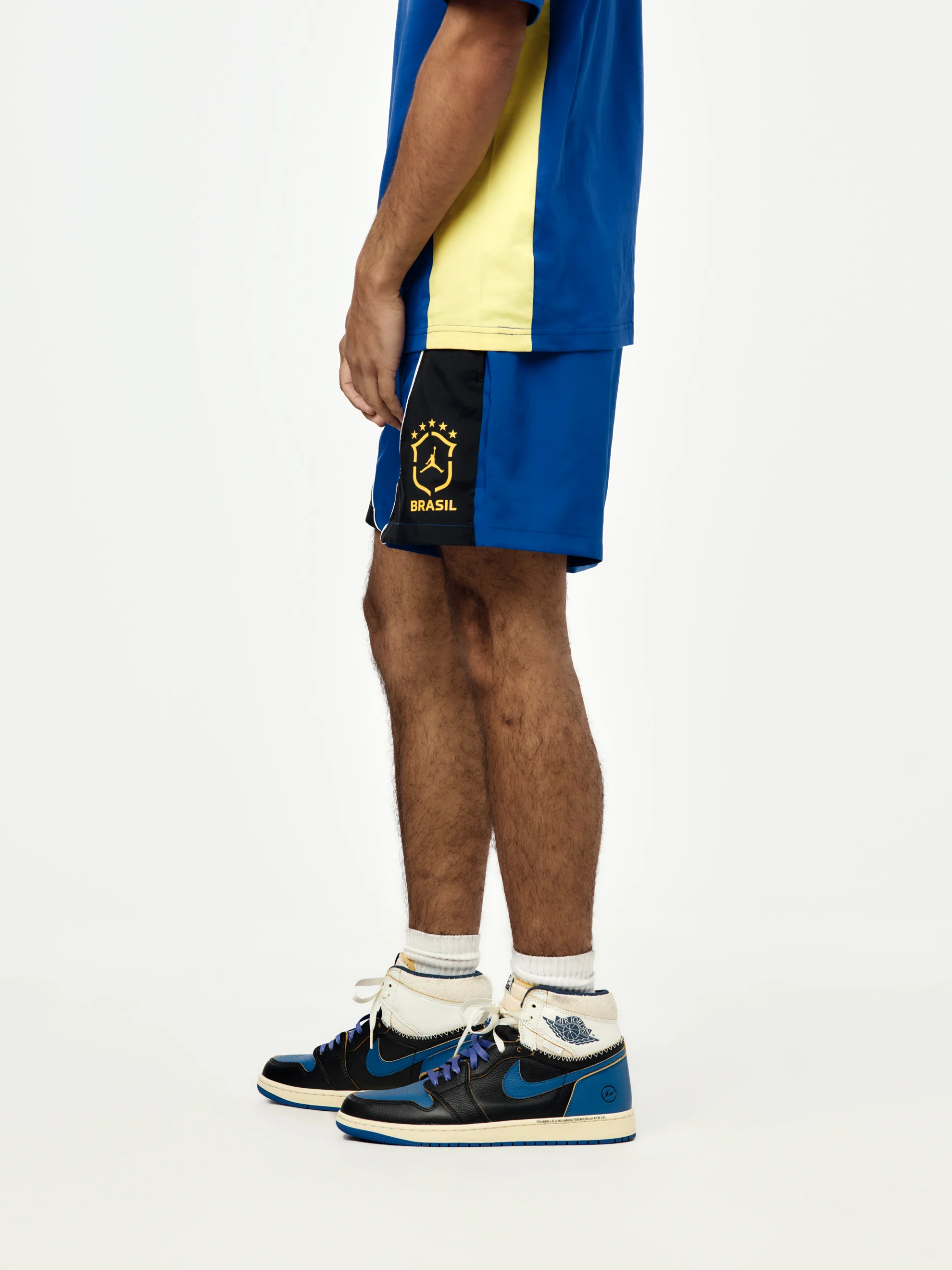Jordan Brooklyn Brazil Shorts (OLD ROYAL/BLACK/YELLOW PULSE) - Image 2