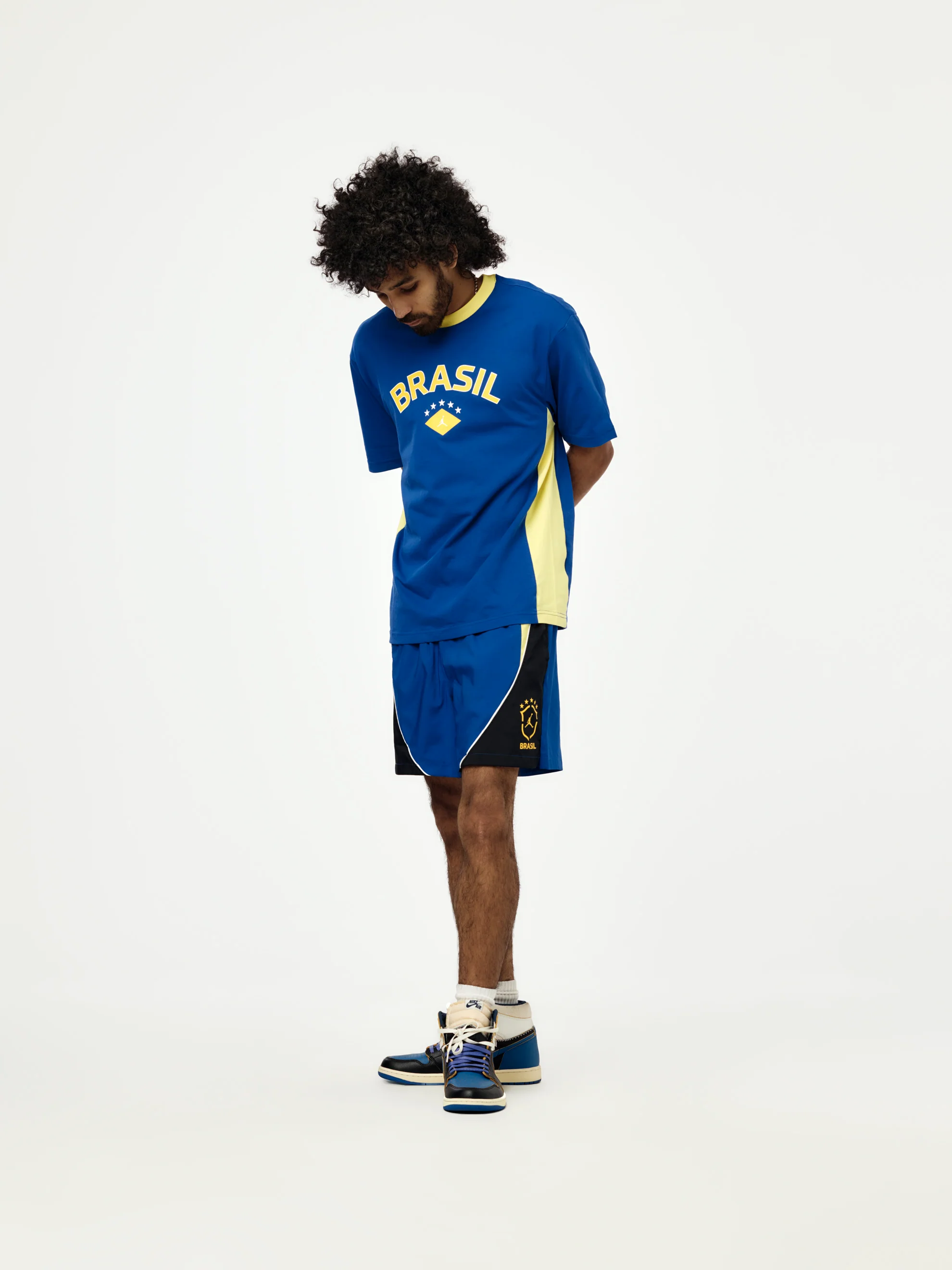 Jordan Brooklyn Brazil Shorts (OLD ROYAL/BLACK/YELLOW PULSE) - Image 4