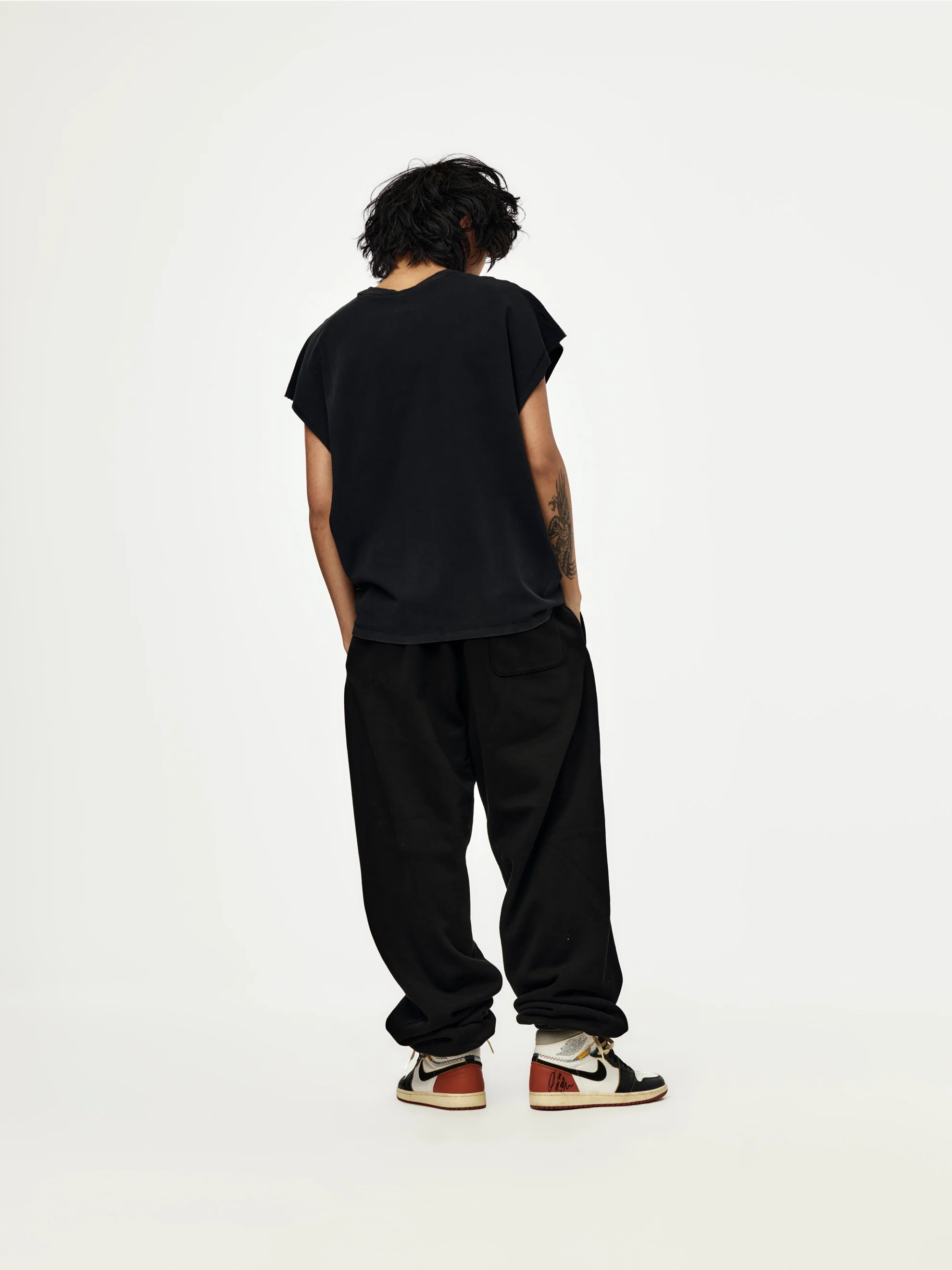 Jordan x IH Cutt-Off T-Shirt (BLACK) - Image 5