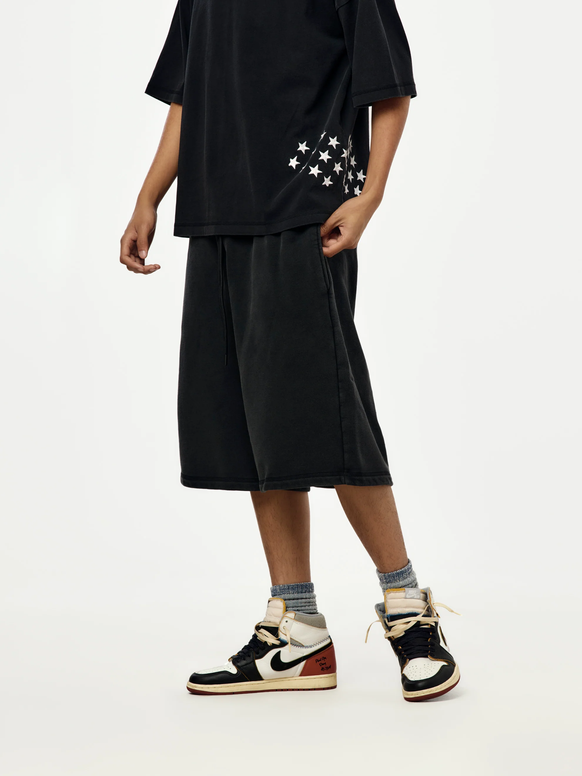 Jordan x IH Shorts (BLACK) - Image 2