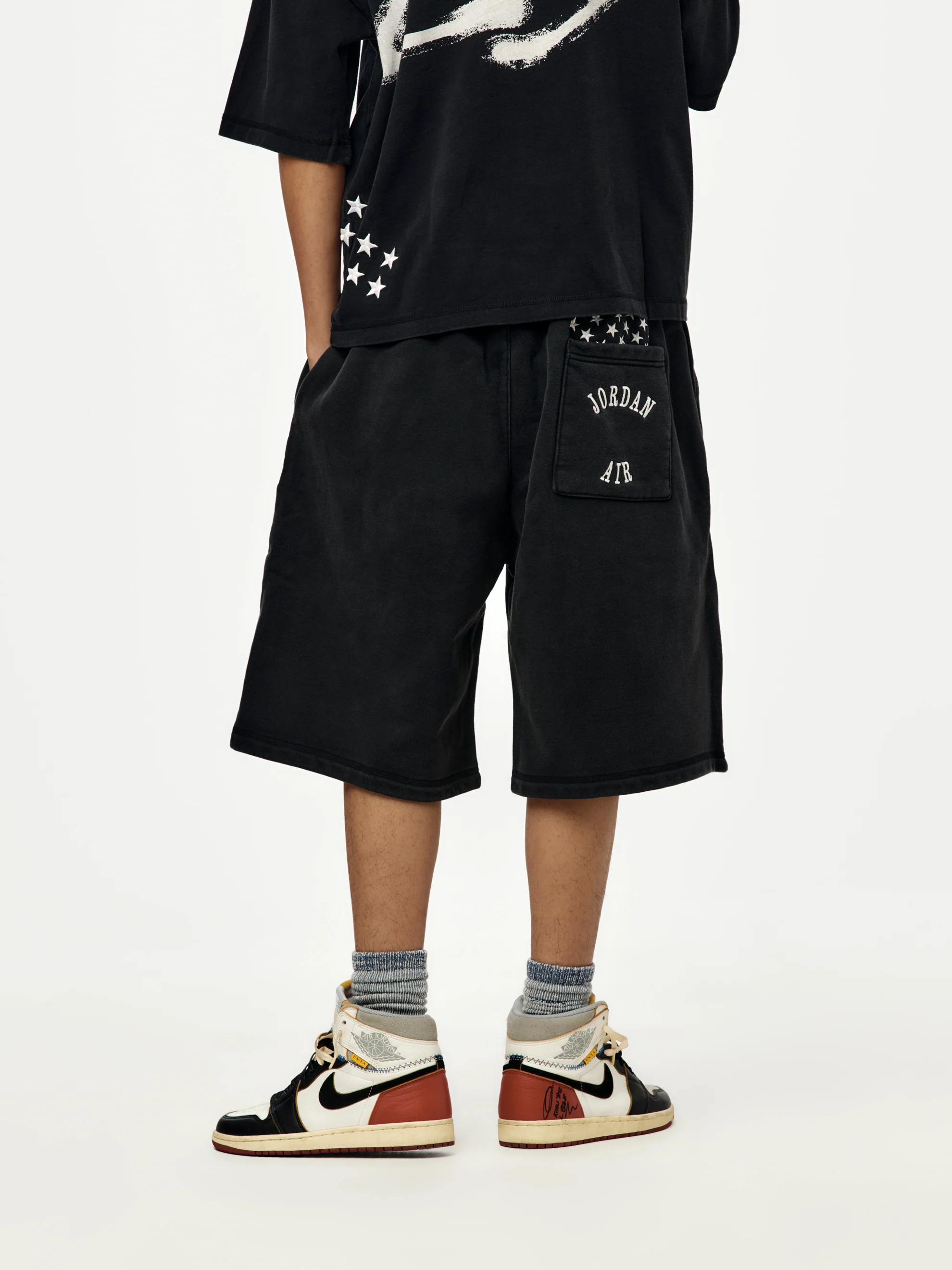 Jordan x IH Shorts (BLACK) - Image 3