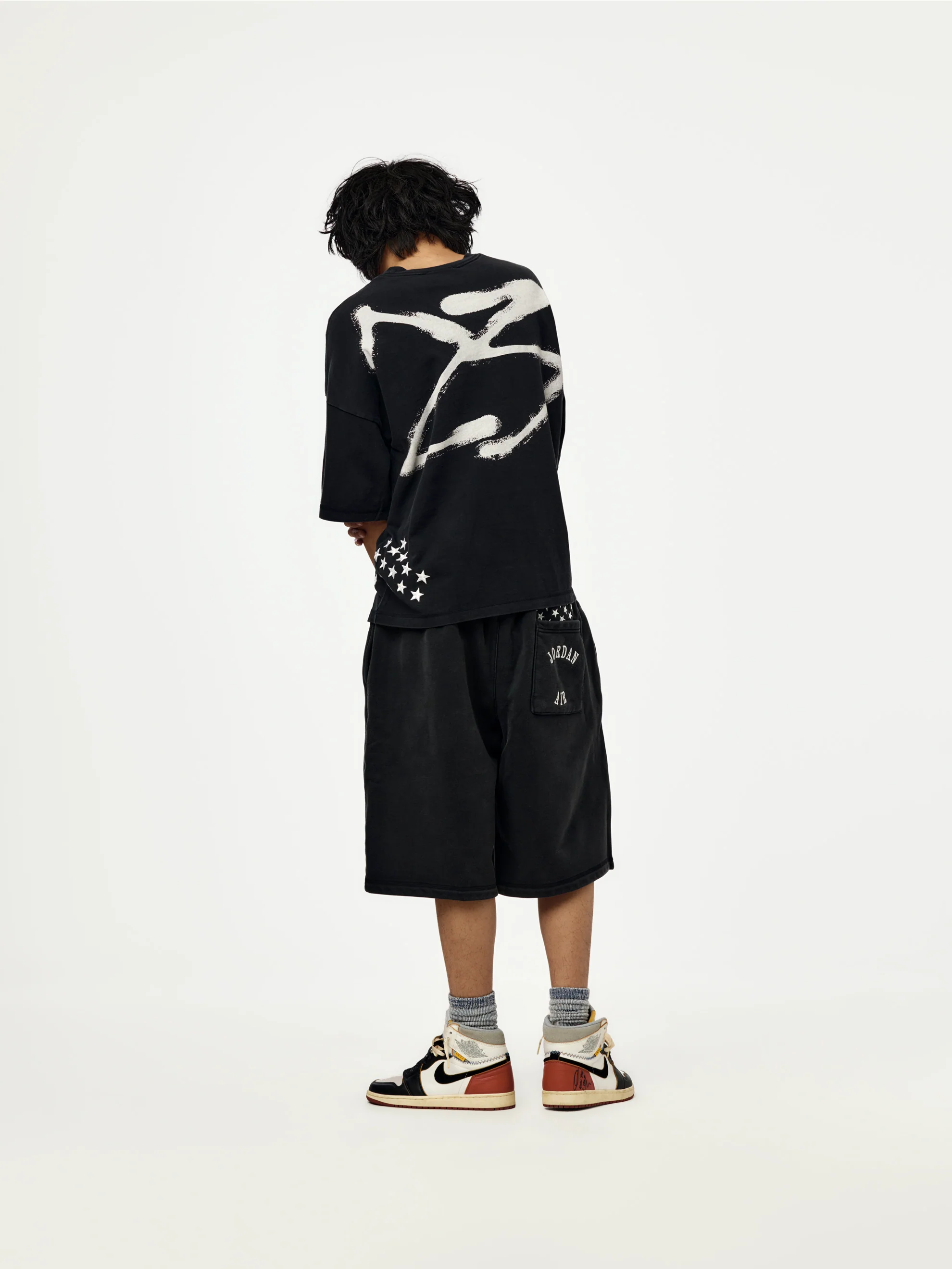 Jordan x IH Shorts (BLACK) - Image 5