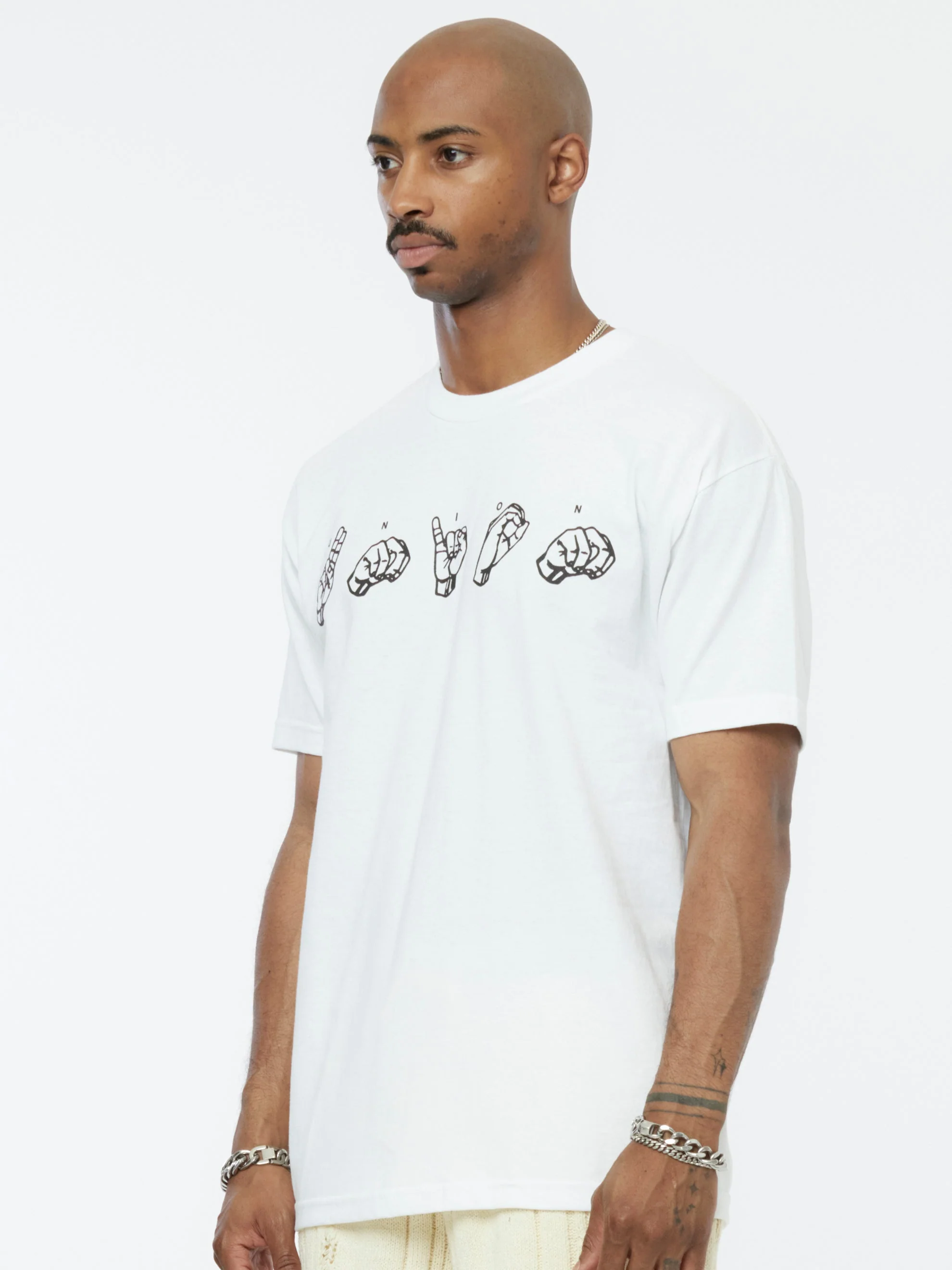 Language Tee (Optic White) - Image 3