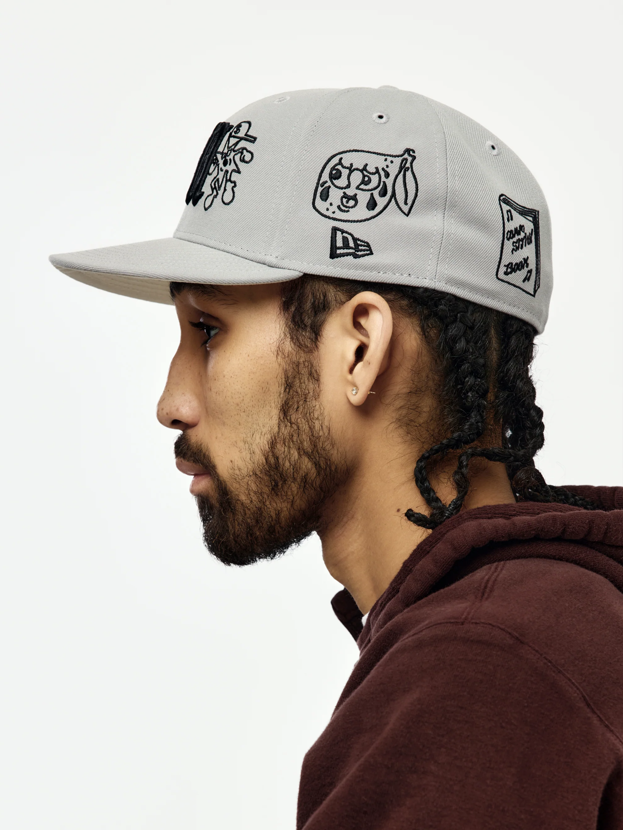 Mora x New Era 59FIFTY Lo Mismo De Simpre Hat (Gray) - Image 3
