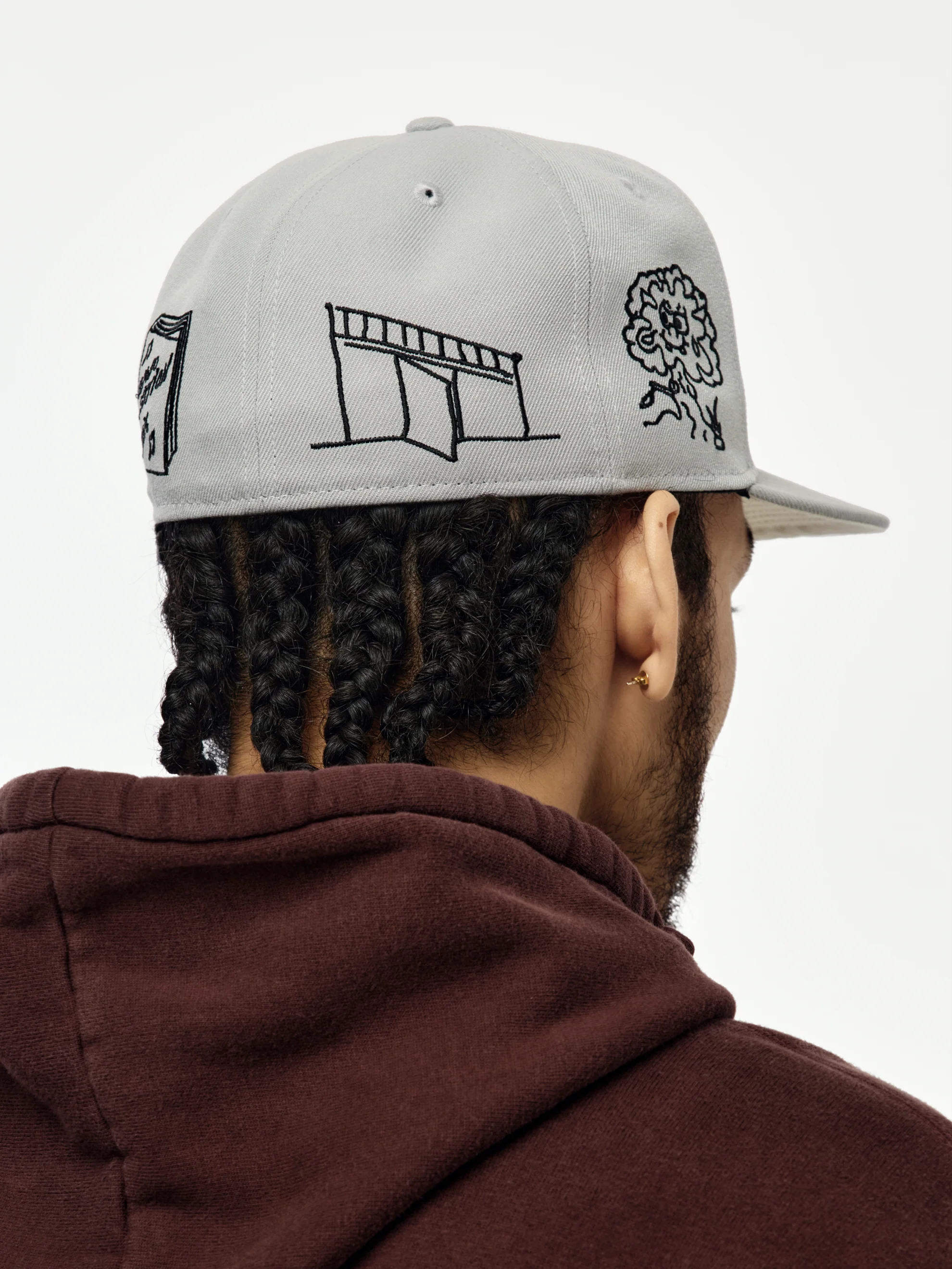Mora x New Era 59FIFTY Lo Mismo De Simpre Hat (Gray) - Image 4