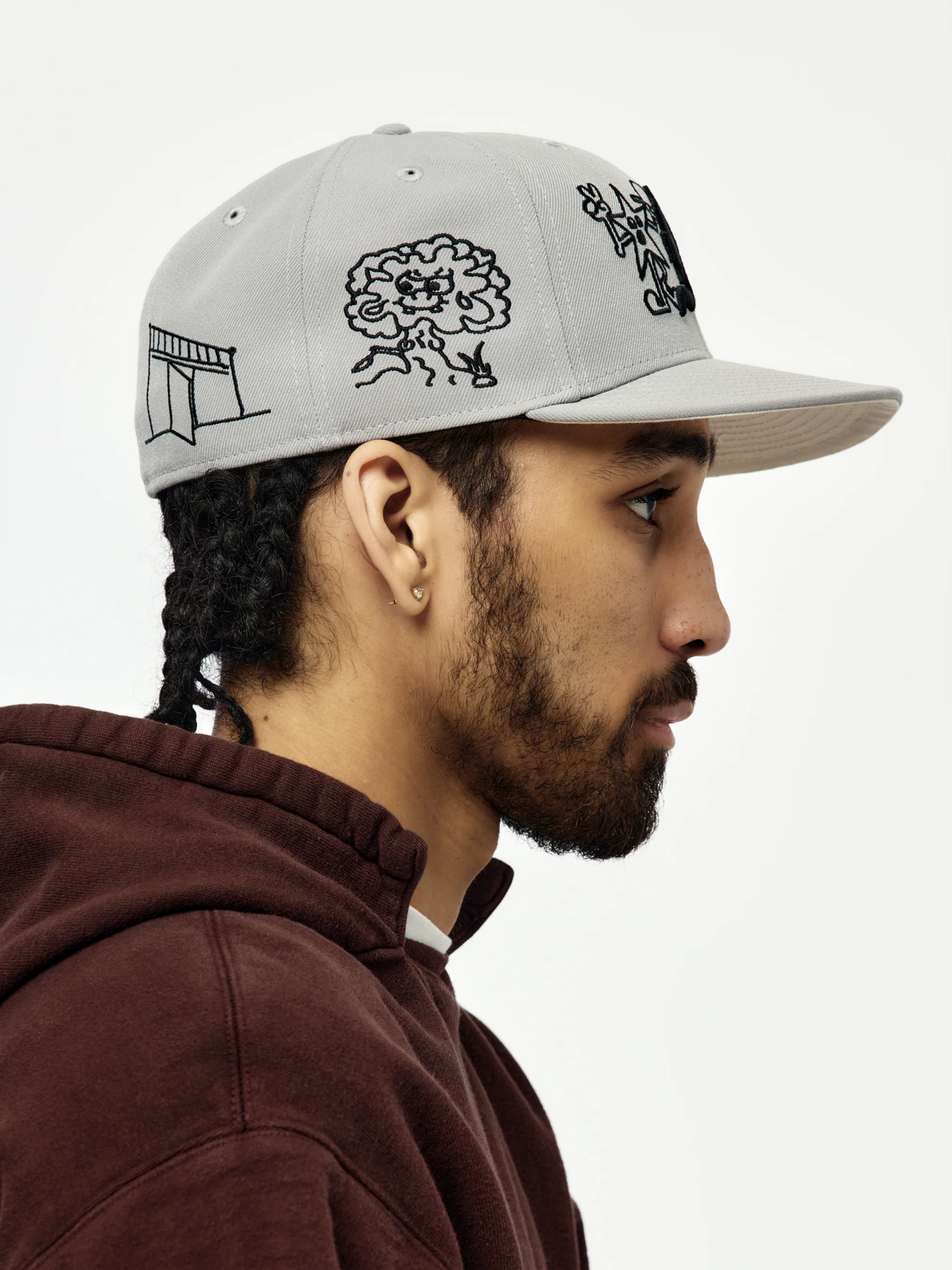 Mora x New Era 59FIFTY Lo Mismo De Simpre Hat (Gray) - Image 5